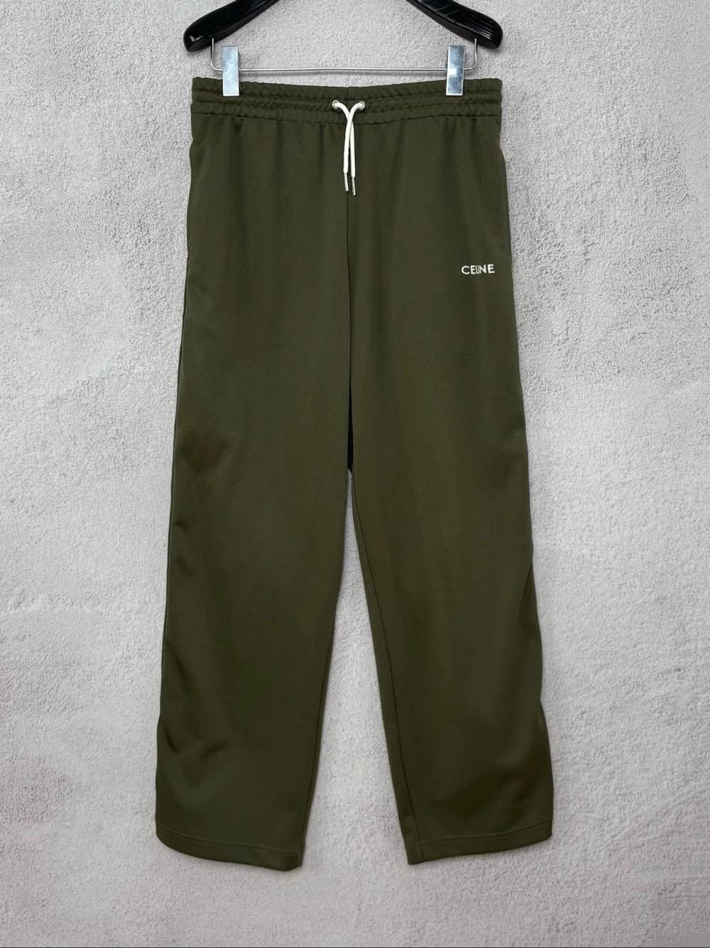 Celine CELINE Green Logo Track Pants Size S Size US 30 / EU 46 - 1 Thumbnail