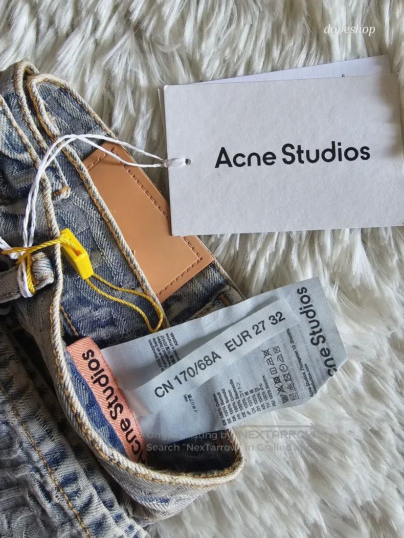 Acne Studios Acne Studios SS24 Loose High-Waist Wide-Leg Zip-Fly Jeans Size 27" / US 4 / IT 40 - 3 Thumbnail