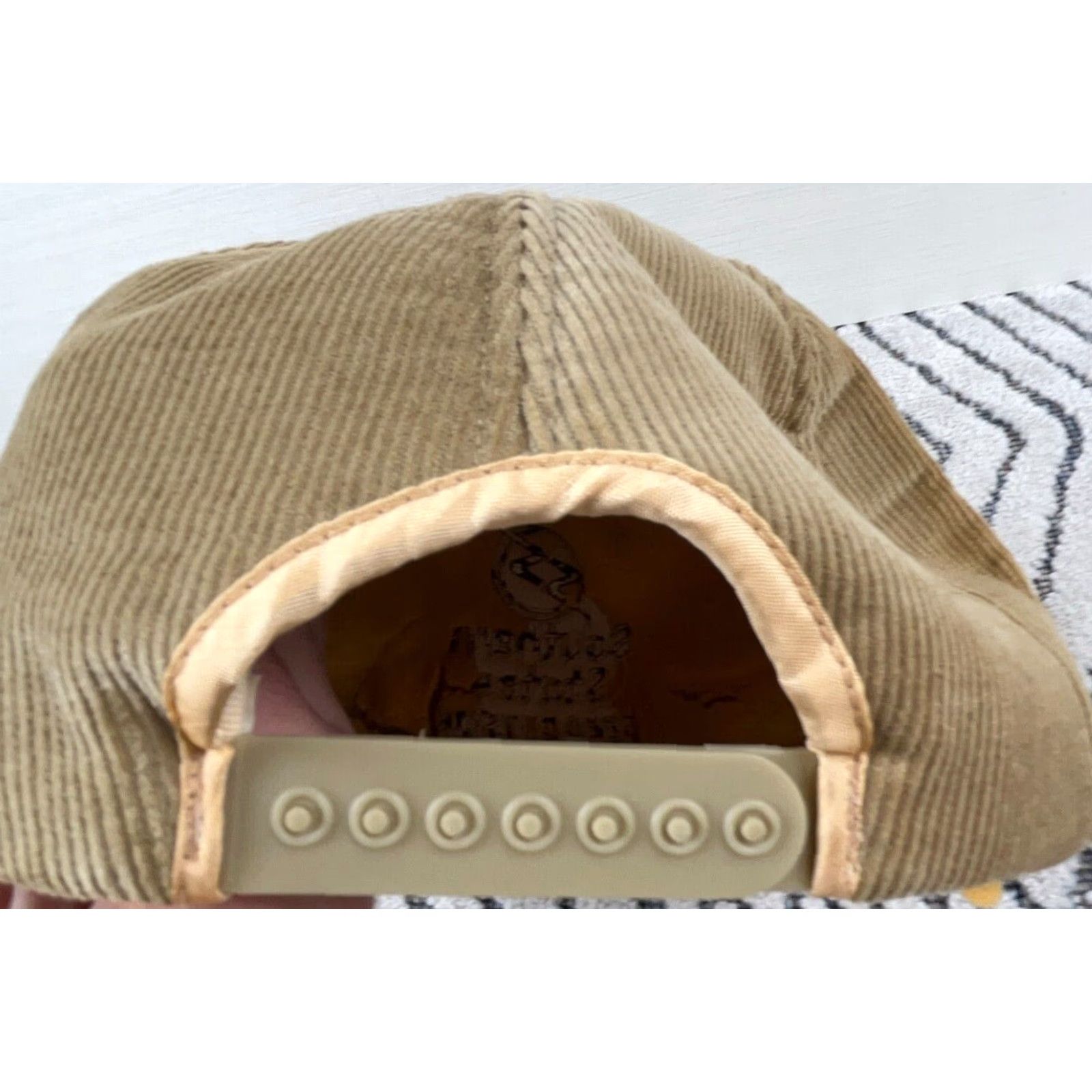 Vintage VINTAGE Southern States Trucker Hat Cap Brown Corduroy Rope 80s USA Snap Back FF Size ONE SIZE - 4 Thumbnail