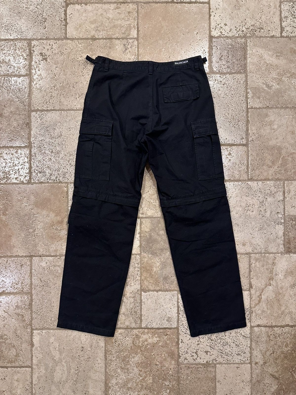 Balenciaga Balenciaga Wide Leg Black Ripstop Cargo Trousers Pants Size US 34 / EU 50 - 8 Thumbnail