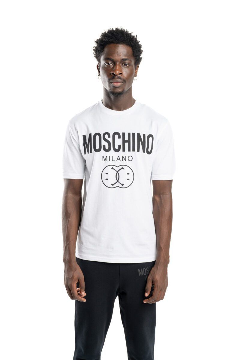 Moschino MOSCHINO Couture white Smiley & logo print t-shirt XL 52 Size US XL / EU 56 / 4 - 3 Thumbnail