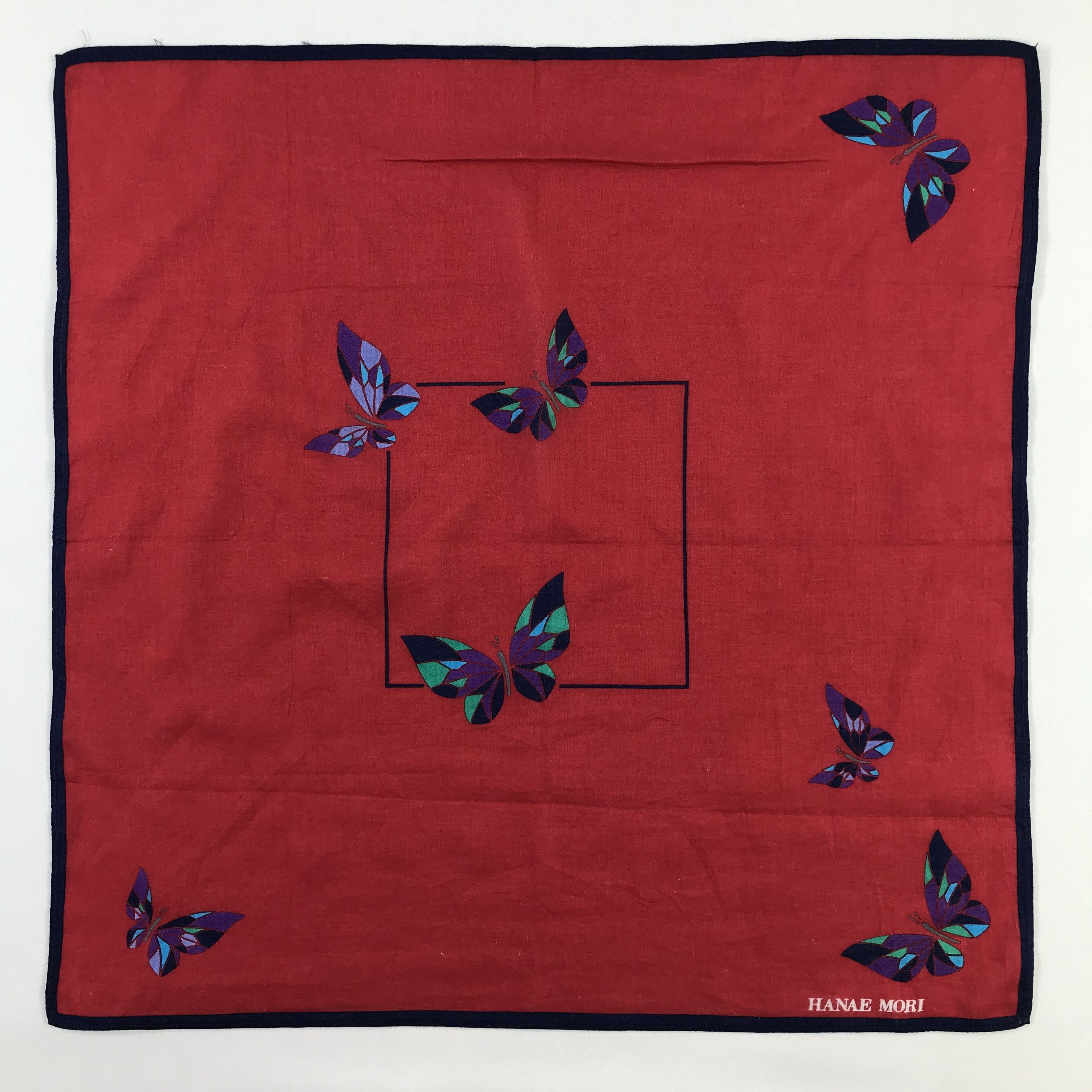 Hanae Mori × Vintage Hanae Mori Bandana / Handkerchief / Neckerchief - S801 Size ONE SIZE - 1 Thumbnail