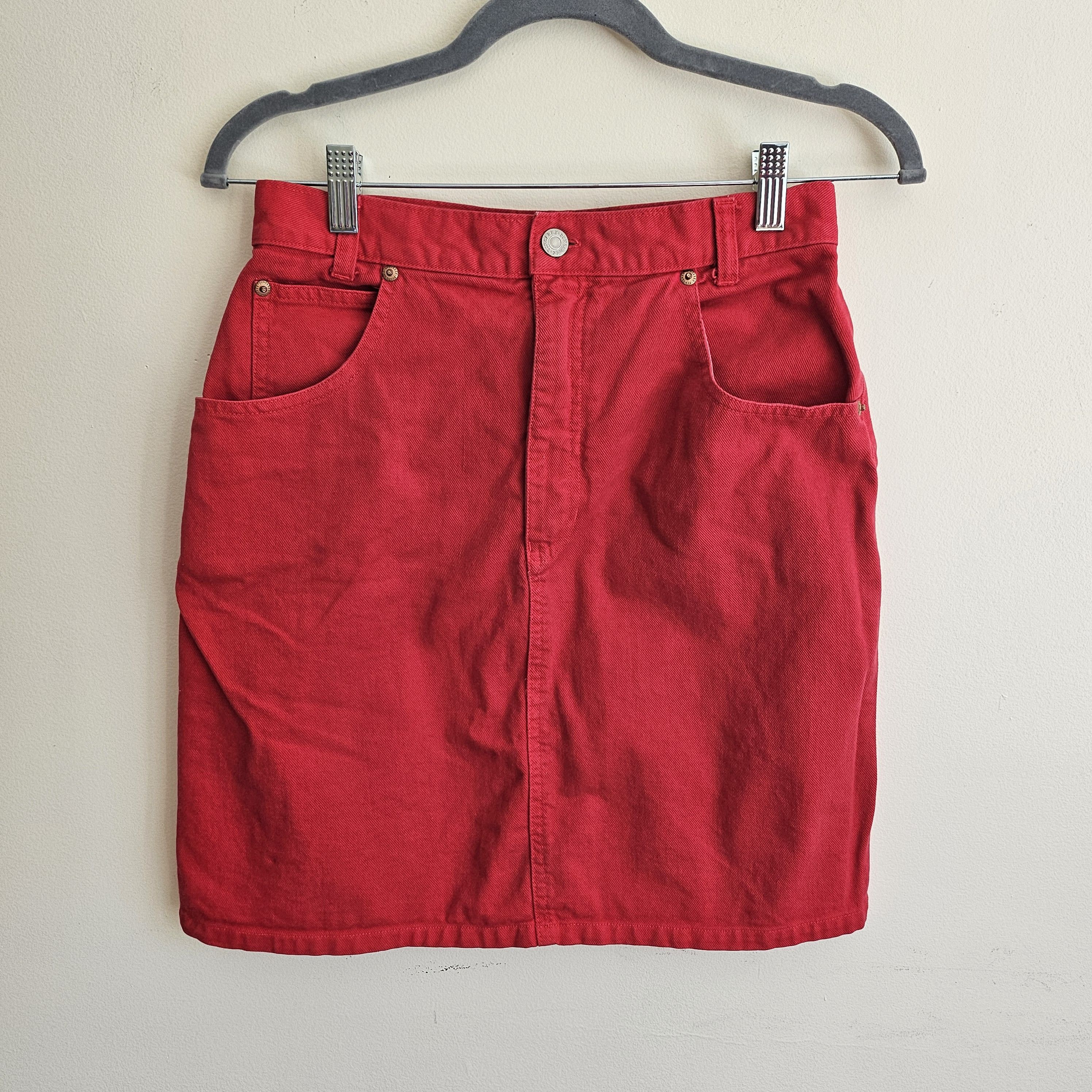 Vintage Vintage Classic 90s hIgh-waist denim skirt Size 26" / US 2 / IT 38 - 2 Thumbnail