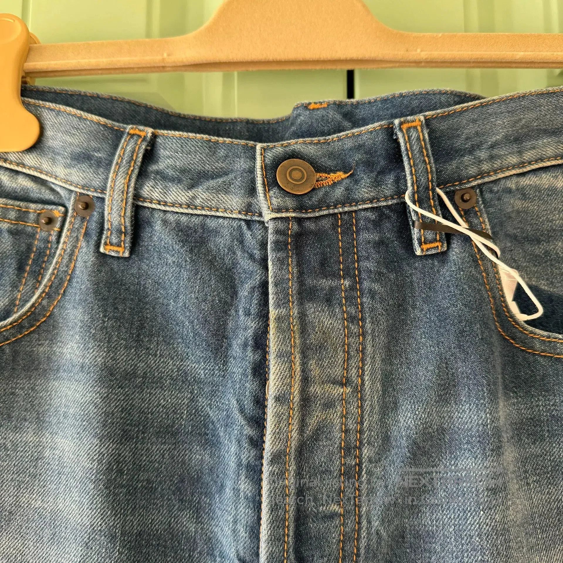 Maison Margiela Maison Margiela FW21 Two-Tone Denim Skirt. Size 35" - 6 Thumbnail