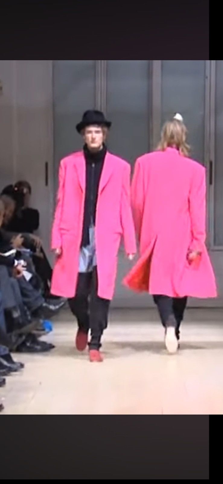 Yohji Yamamoto YYPH 🇯🇵 Pink Wool Yuzen Dyed Wolf Reversible Chester coat 3 Size US L / EU 52-54 / 3 - 5 Thumbnail