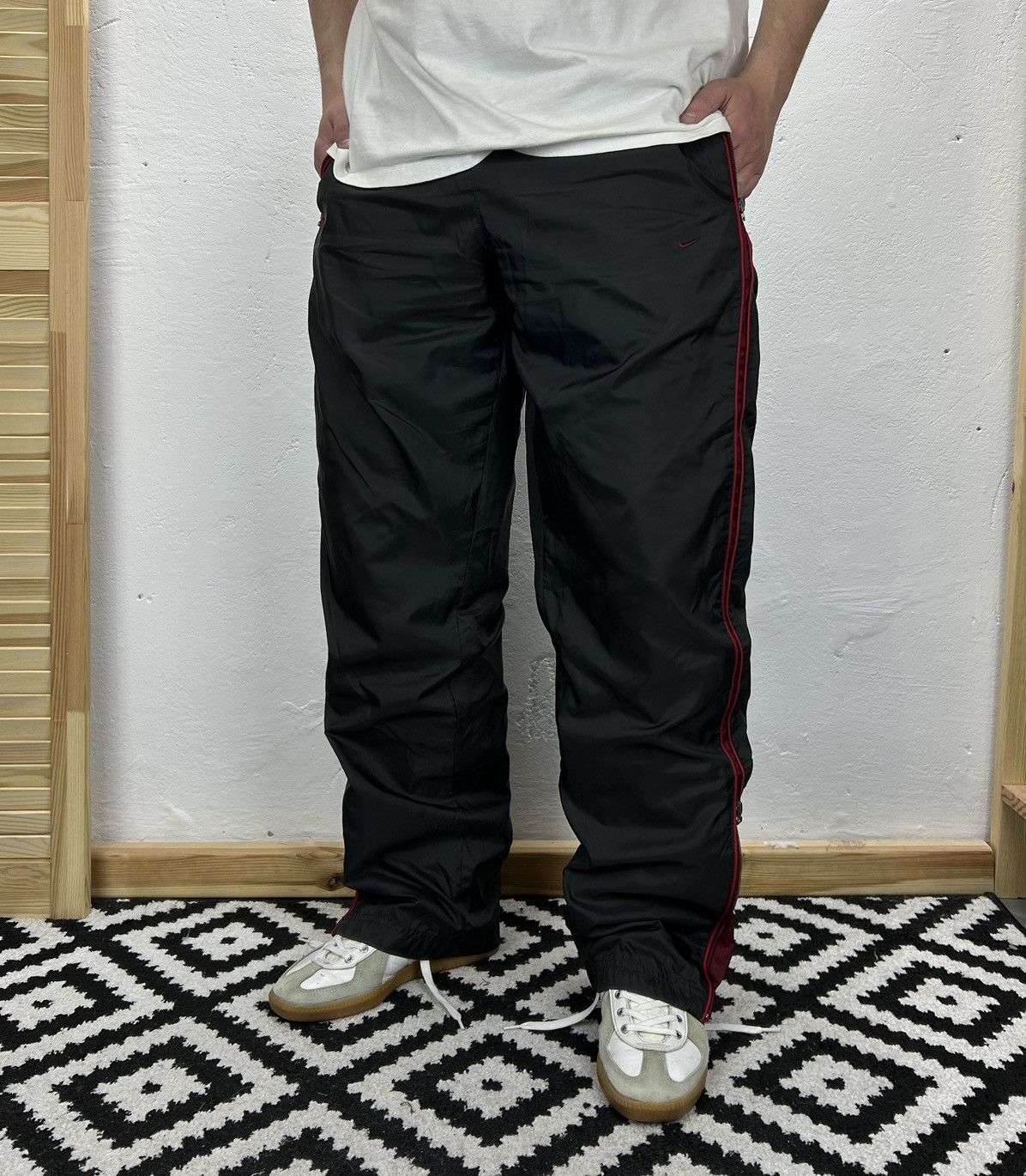 Nike × Vintage Nike Vintage Track Pant Black Size S Size US 30 / EU 46 - 1 Thumbnail