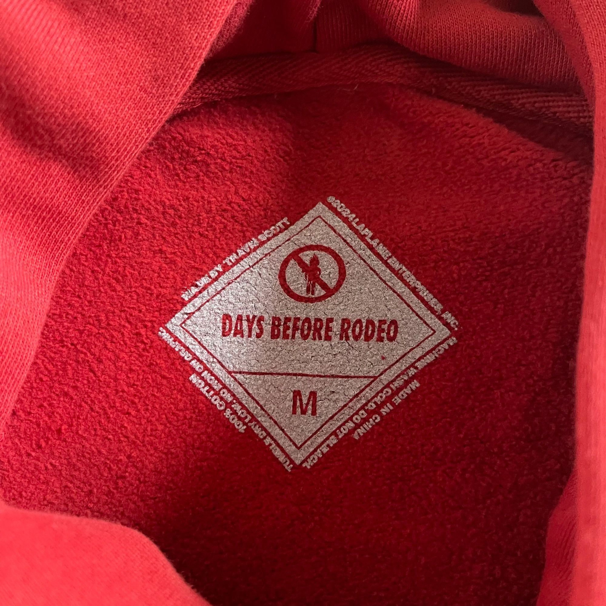 Travis Scott NEW TRAVIS SCOTT DAYS BEFORE RODEO RED HOODIE SZ M Size US M / EU 48-50 / 2 - 3 Thumbnail