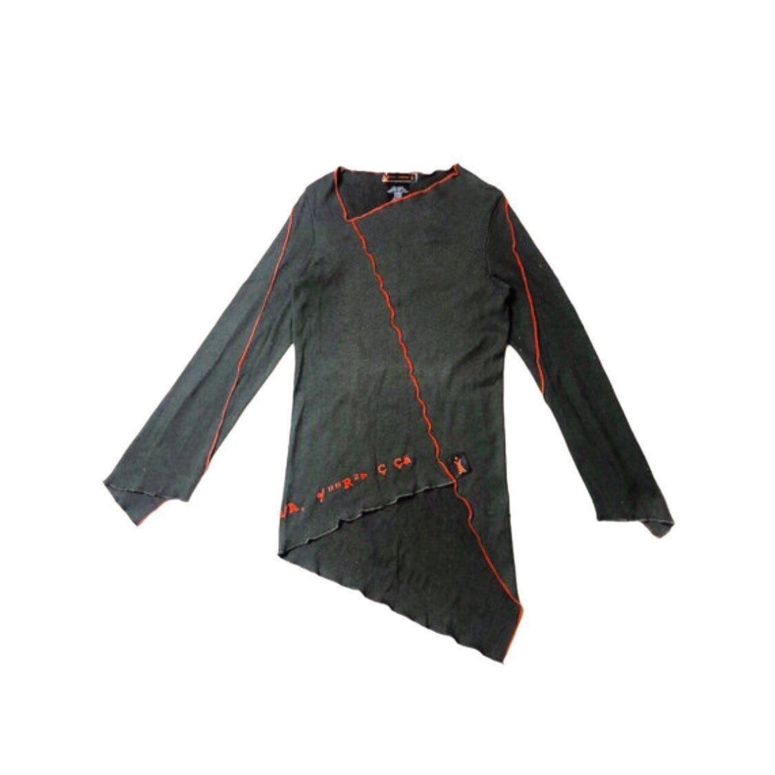 Cop Copine The Cop Copine Asymmetrical Top Grey Size ONE SIZE - 1 Thumbnail