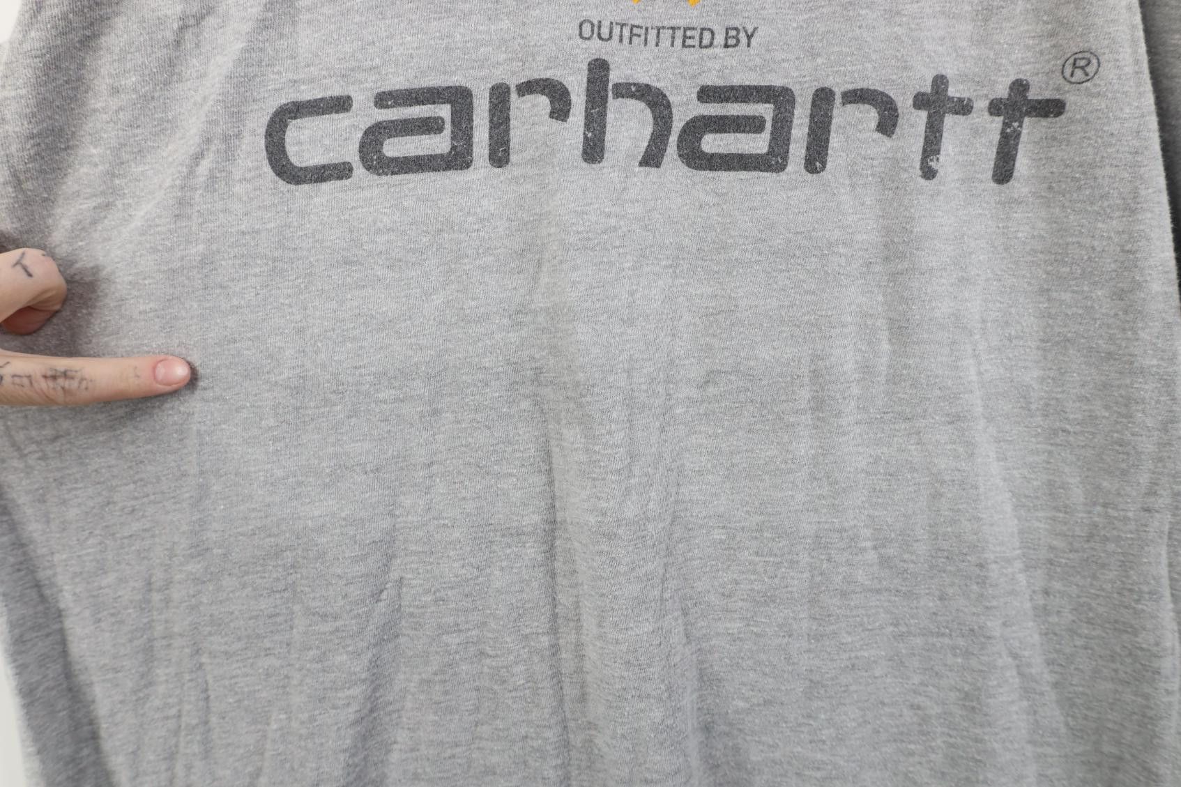 Carhartt Y2K Carhartt Spell Out Detroit Short Sleeve T-Shirt Gray Size US L / EU 52-54 / 3 - 12 Thumbnail
