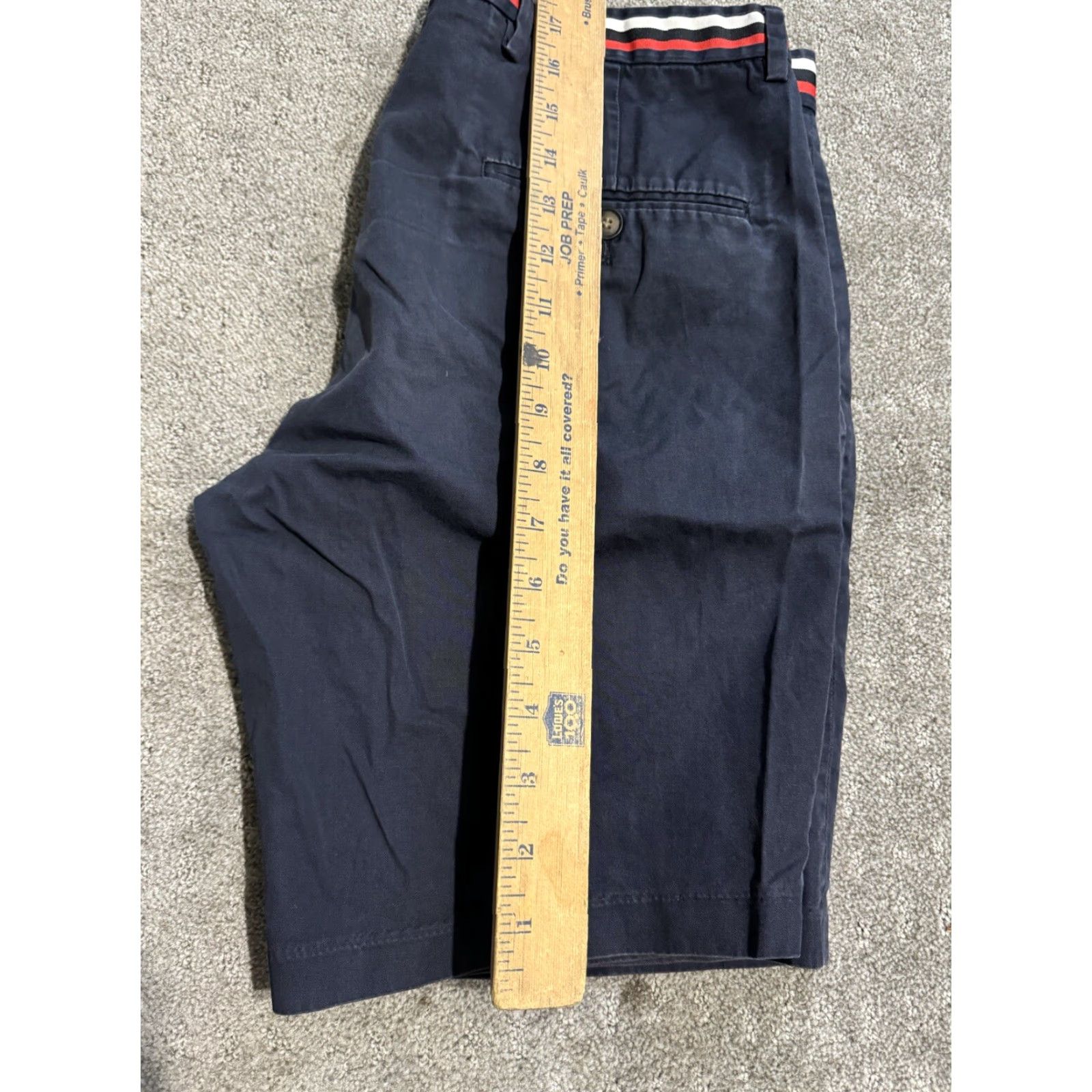 H&M H&M Men's Chino Shorts Size 32R Navy Blue Cotton Flat Front Casual Size US 32 / EU 48 - 6 Thumbnail
