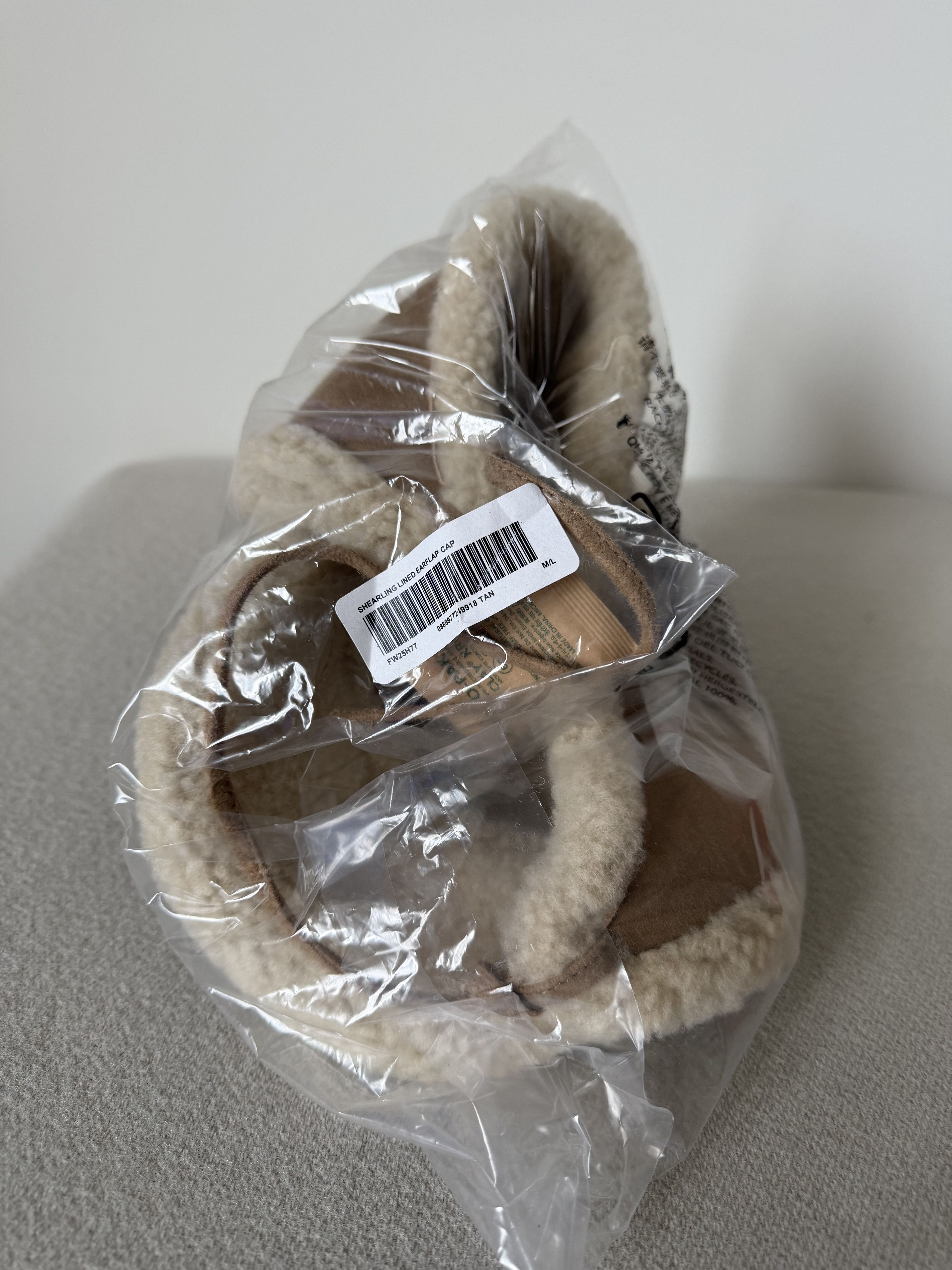 Supreme Supreme Shearling Lined Earflap Cap in Tan Size ONE SIZE - 4 Thumbnail