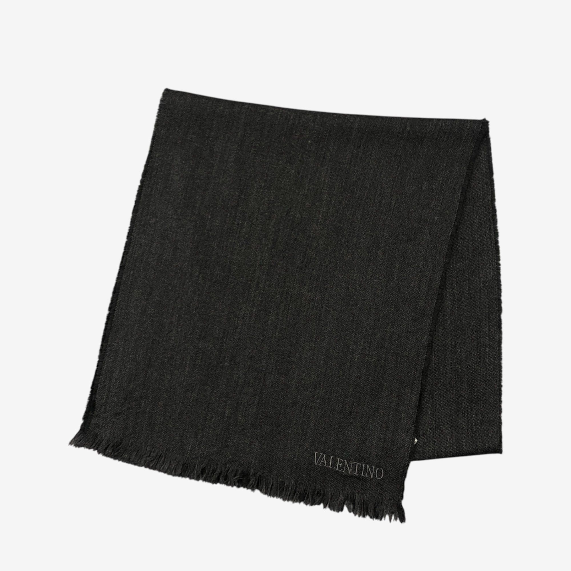 Japanese Brand Vintage Valentino Scarf Muffler Wool Winter Scarves Size ONE SIZE - 3 Thumbnail