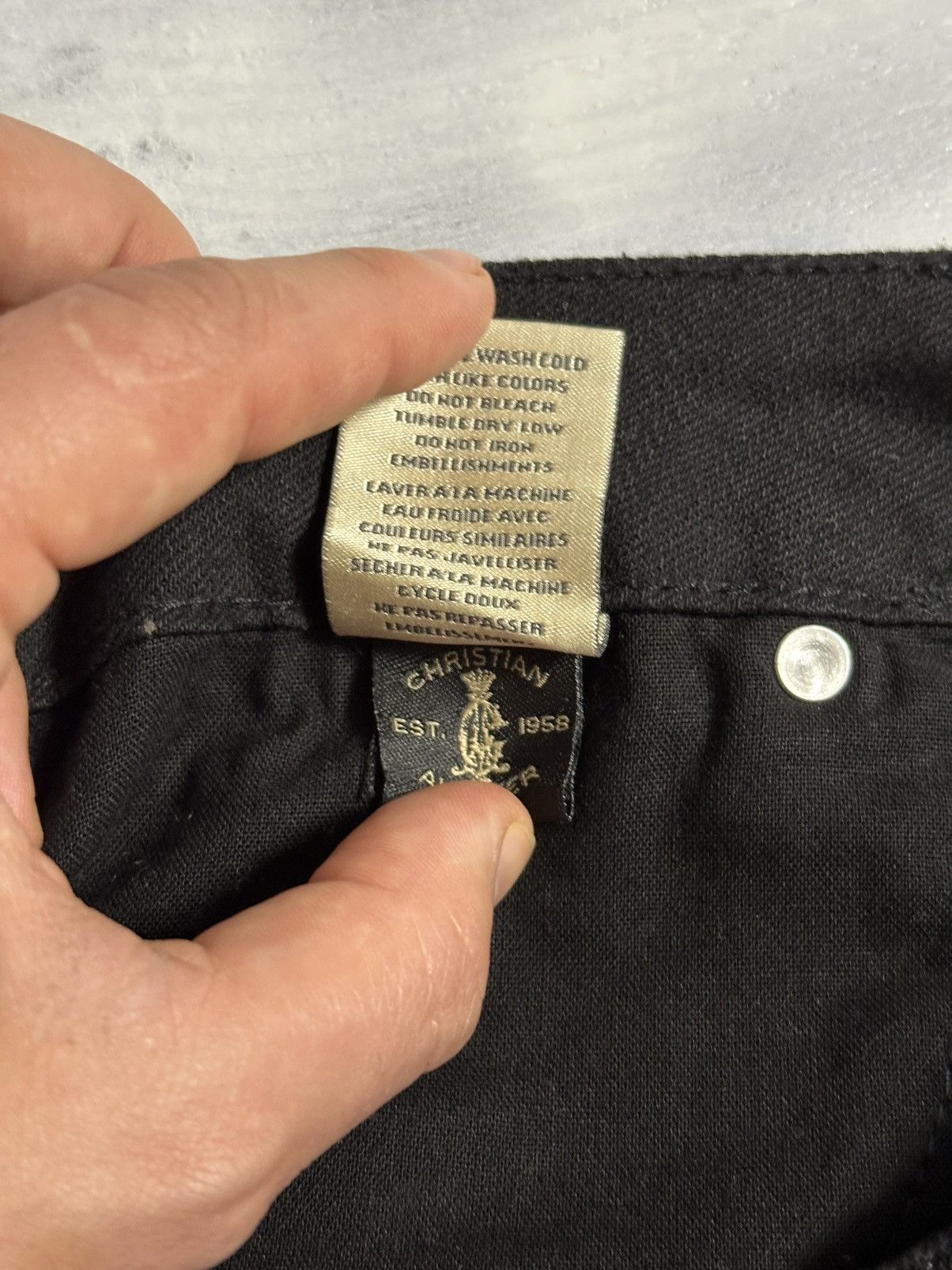 Christian Audigier Rare Jeans Christian Audigier 1958 Japan Avant-Garde style. Size US 30 / EU 46 - 12 Thumbnail