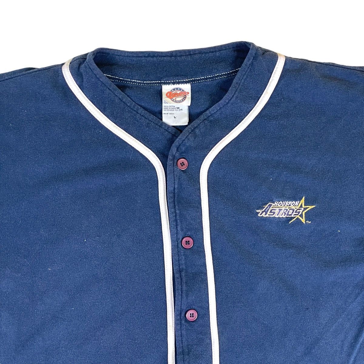 MLB 🔥LAST PRICE🔥 Vintage 90 Houston Astros Button Up Jersey Size US L / EU 52-54 / 3 - 3 Thumbnail