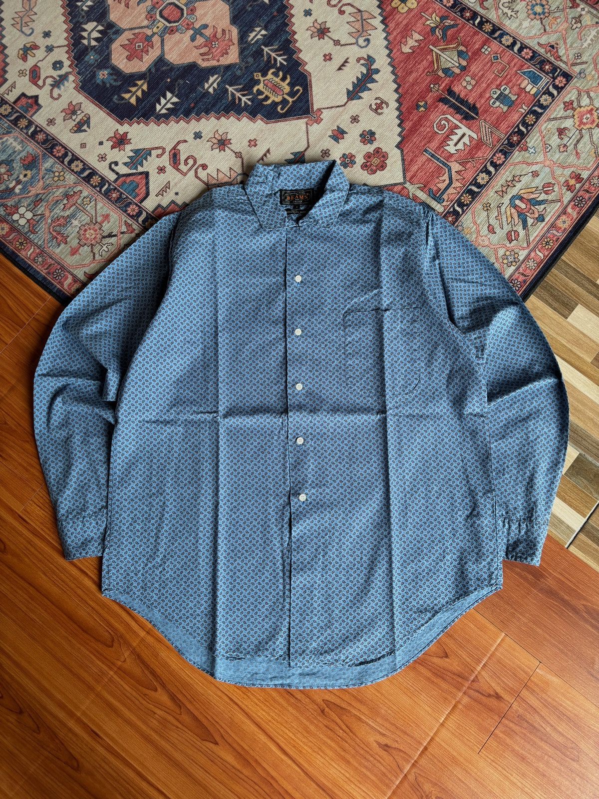 Beams Plus BEAMS PLUS PAISLAY BUTTON UP SHIRT Size US M / EU 48-50 / 2 - 8 Thumbnail