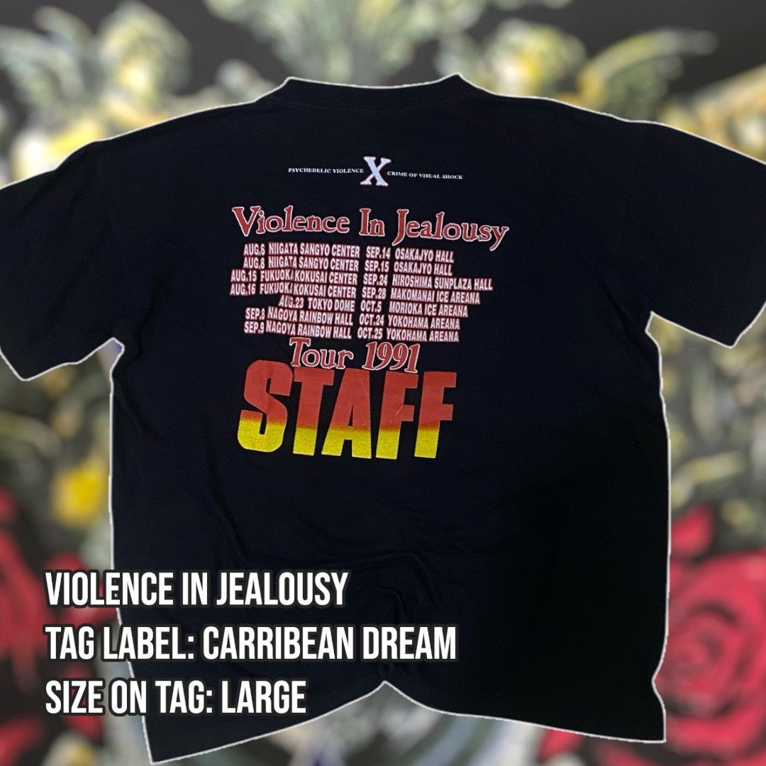 Band Tees Violence In Jealousy Size US L / EU 52-54 / 3 - 2 Thumbnail
