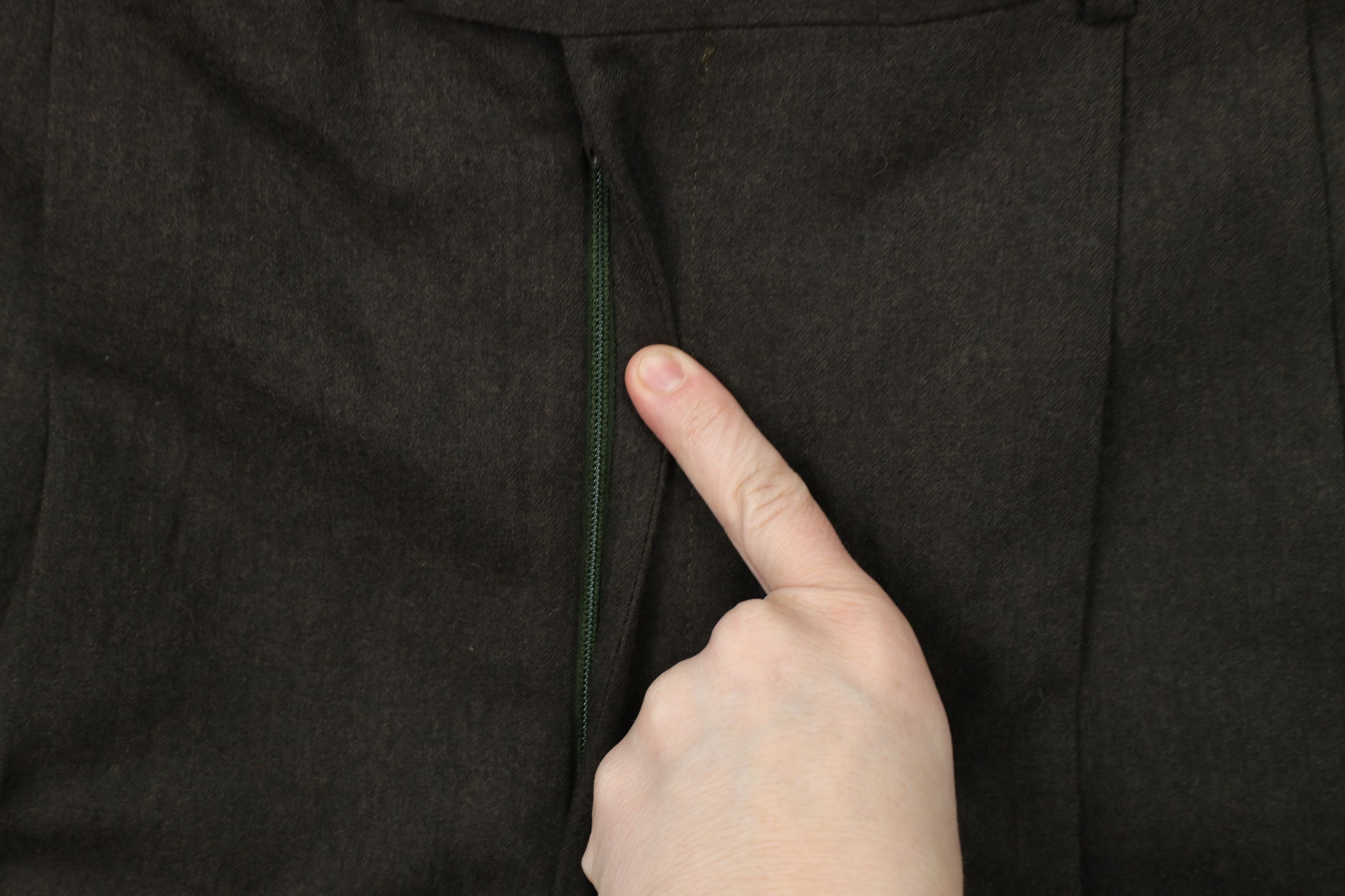 Vintage Vintage 90s Streetwear Wide Leg Wool Chino Pants Brown Size US 36 / EU 52 - 5 Thumbnail