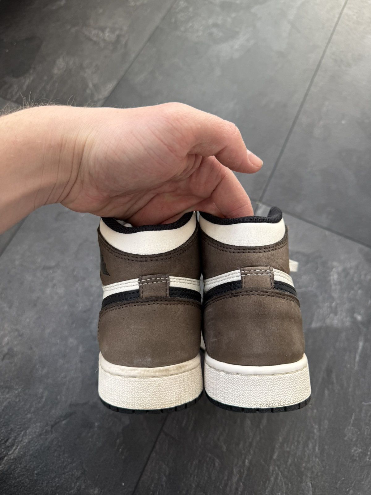 Jordan Brand × Nike × Vintage Nike Air Jordan 1 Retro High Dark Mocha Black Size US 4 / IT 34 - 11 Thumbnail