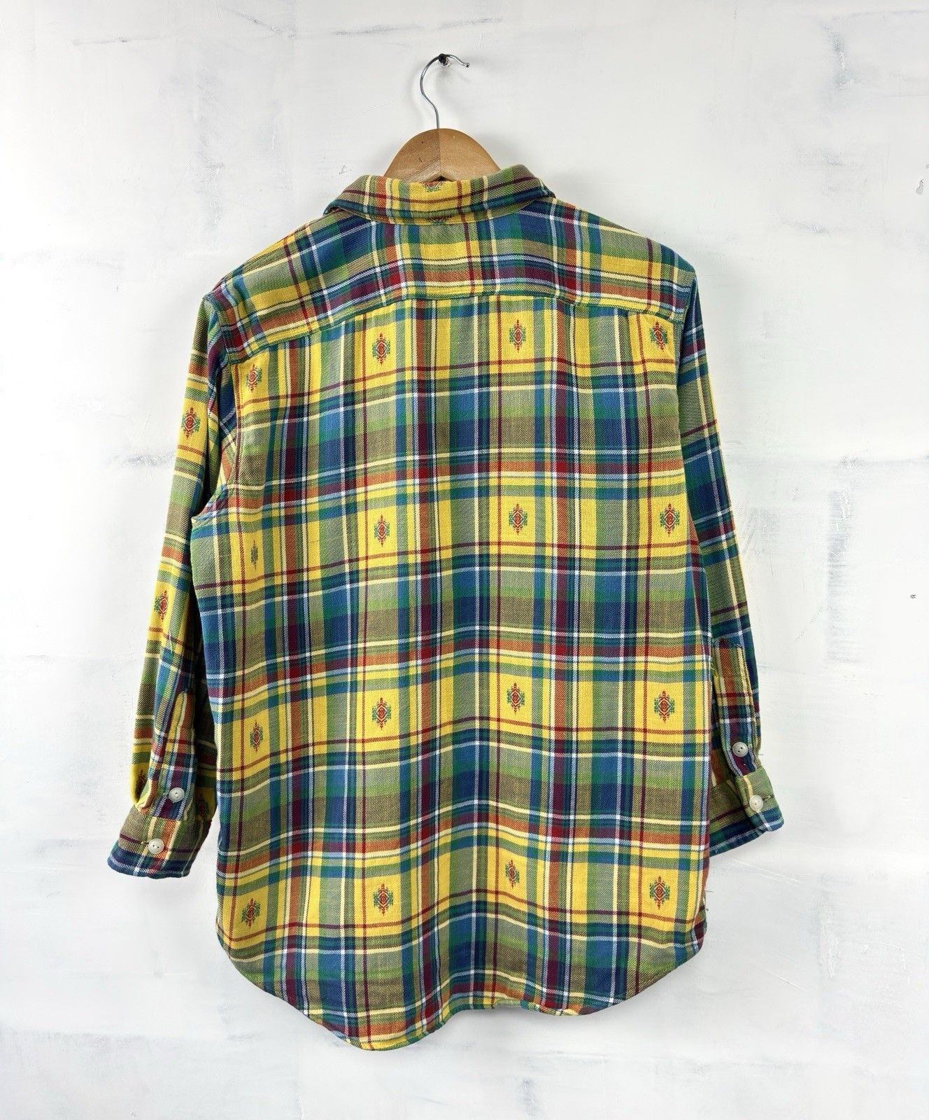 Polo Ralph Lauren Polo Ralph Lauren Aztec Yellow Plaid Shirt Rodeo Size US M / EU 48-50 / 2 - 4 Thumbnail