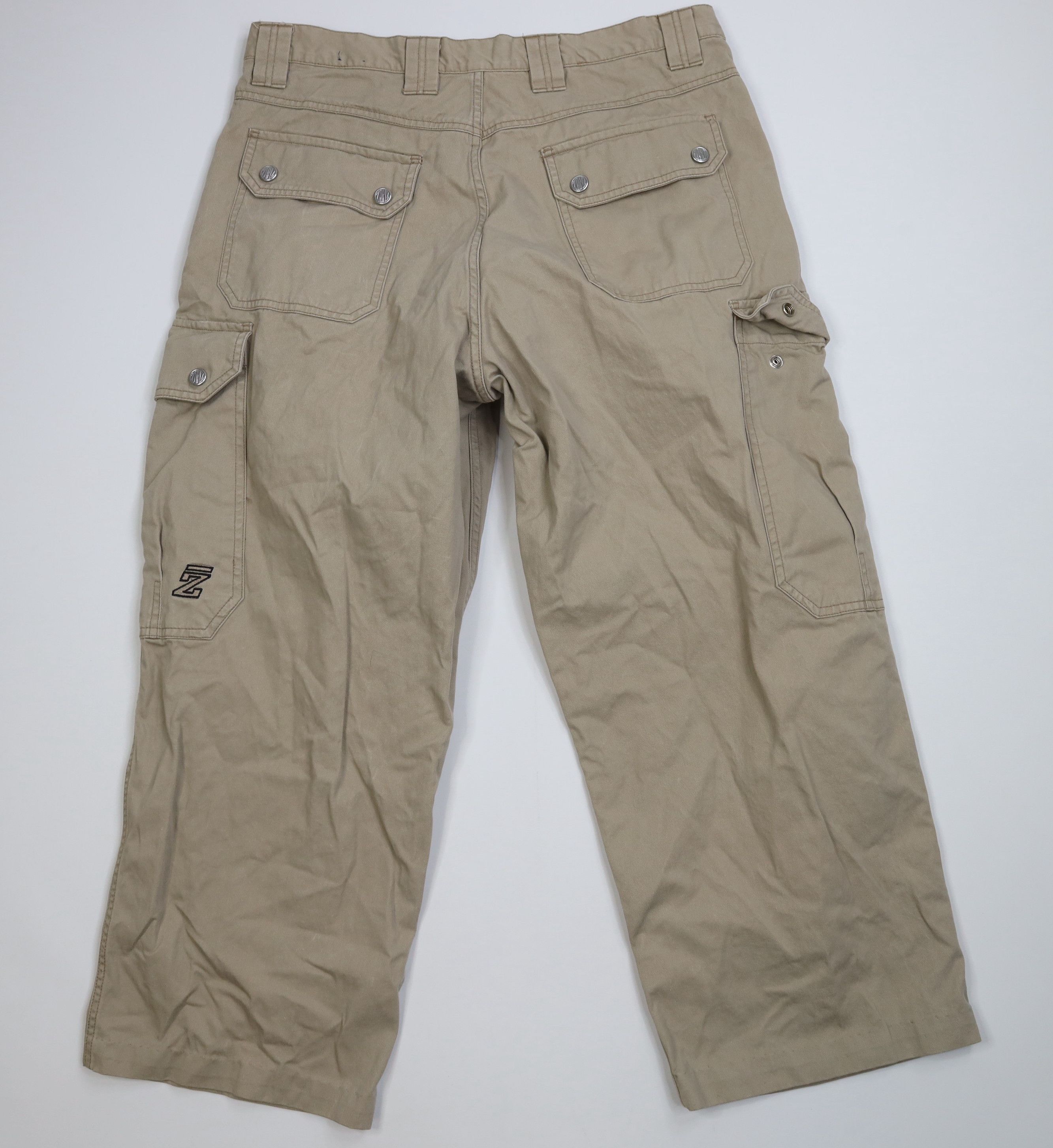 Vintage Vintage 90s Y2K Streetwear Big Pocket Wide Leg Cargo Pants Size US 36 / EU 52 - 10 Thumbnail