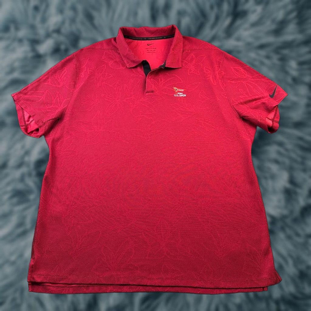 Nike Nike Tiger Woods Polo Shirt Mens 2XL Red Golf Dri Fit ADV Us Open 2023 LACC Size US XXL / EU 58 / 5 - 1 Thumbnail