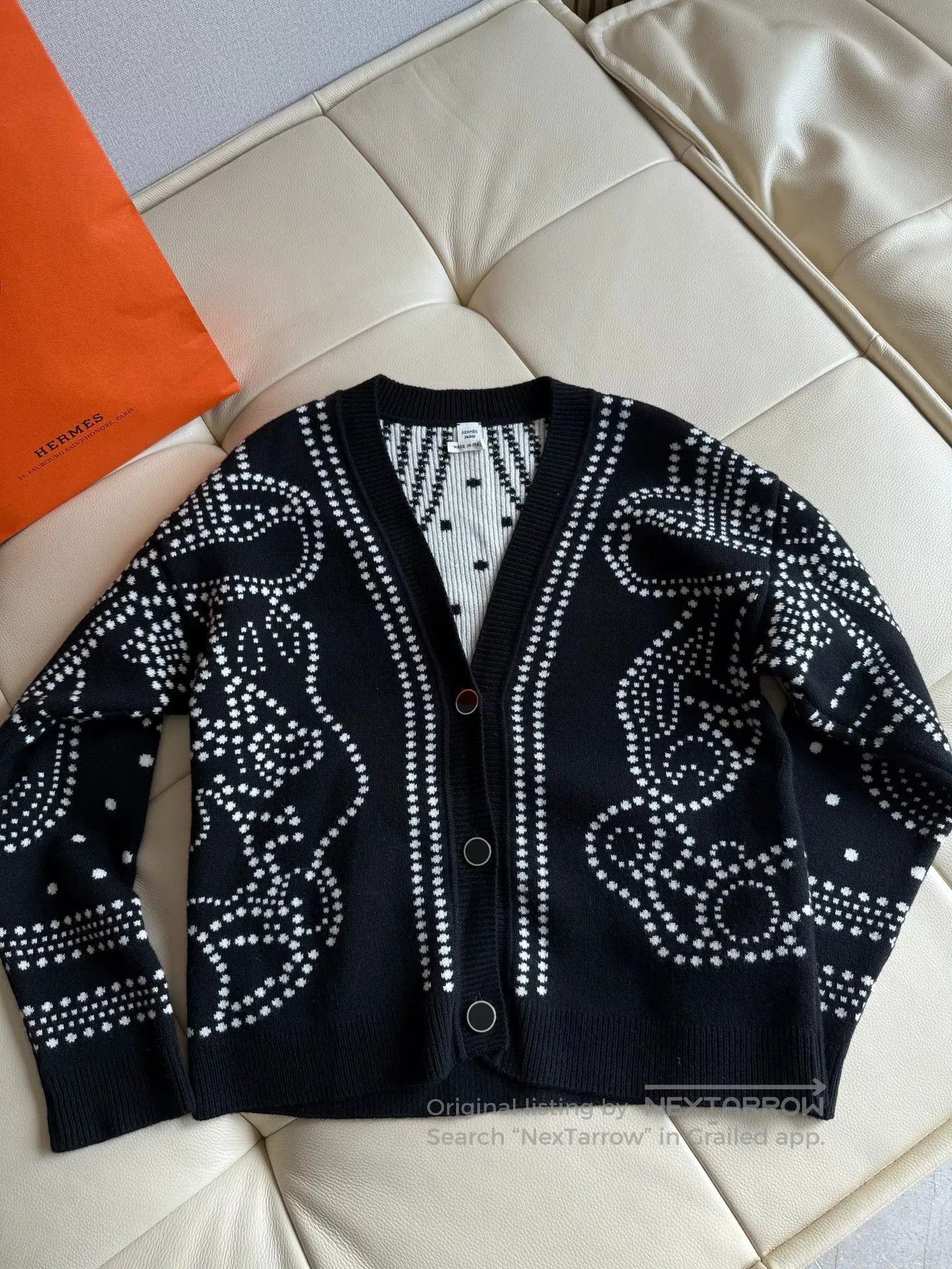 Hermes Hermes Black Long Sleeve Cardigan. Size US XS / EU 42 / 0 - 7 Thumbnail