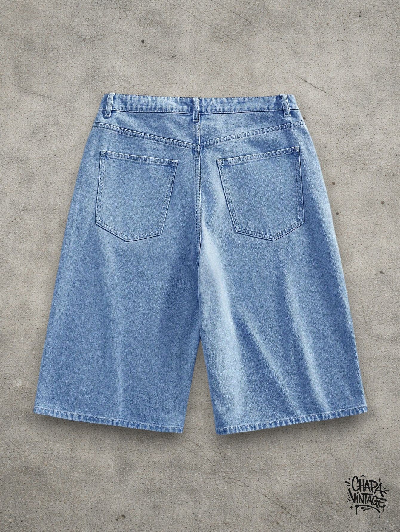Vintage Light blue fashion shorts Size US 32 / EU 48 - 4 Thumbnail