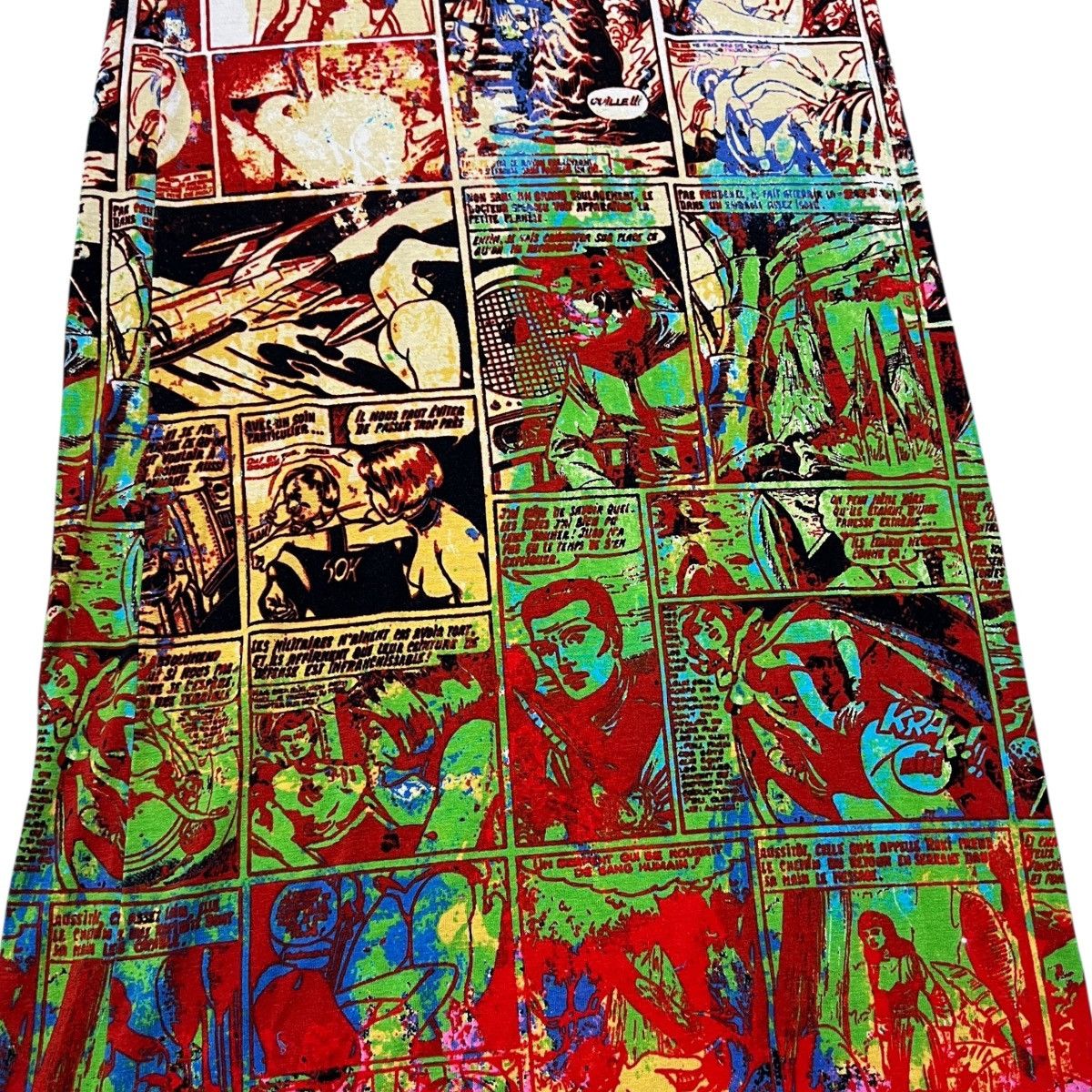Jean Paul Gaultier Jean Paul GAULTIER 1995 Graphic Cartoon Comics Printed Pants Size 25" / US 0 / IT 36 - 3 Thumbnail
