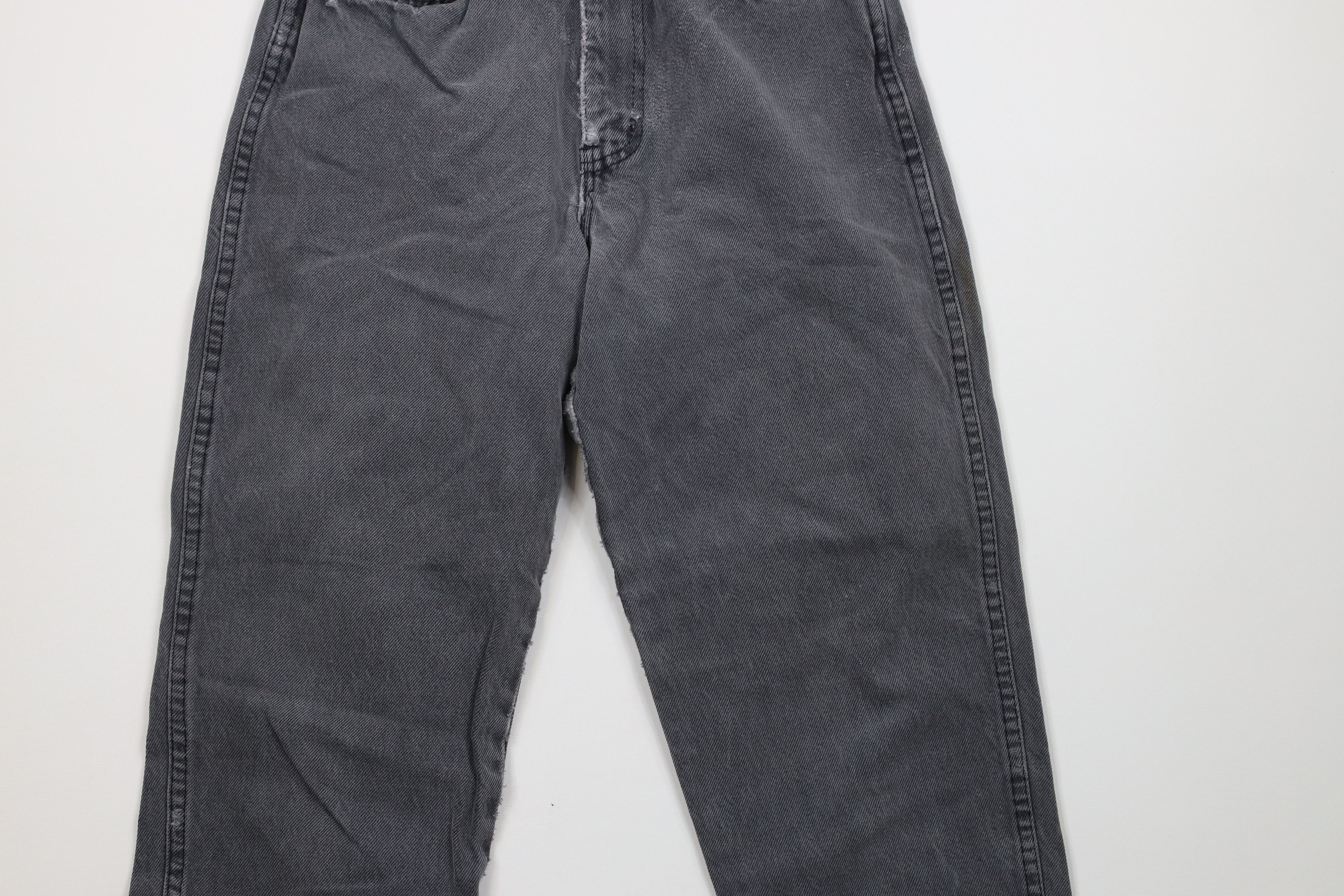 Vintage Vintage 90s Streetwear Tapered Leg Denim Jeans Black USA Size 27" / US 4 / IT 40 - 3 Thumbnail