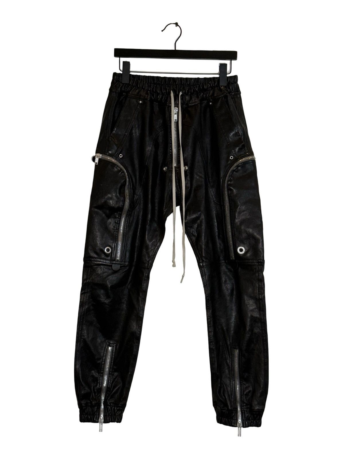 Rick Owens Rick Owens Leather Bauhaus Pants Size US 34 / EU 50 - 1 Thumbnail