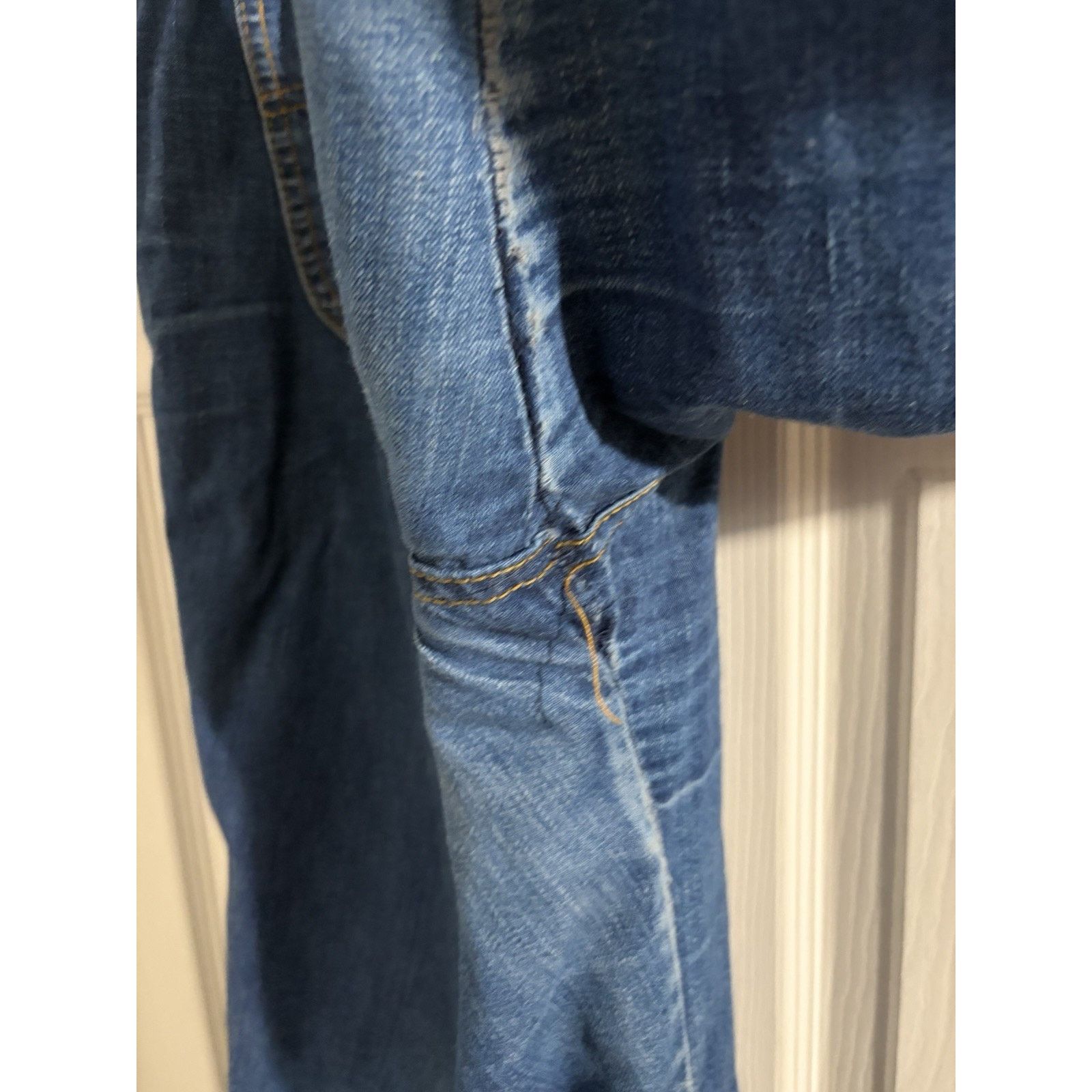 Levi's Vtg Levis Wide Leg Elastic Waist Round Pockets 70s 34x30.5 Size 34" / US 12 / IT 48 - 8 Thumbnail
