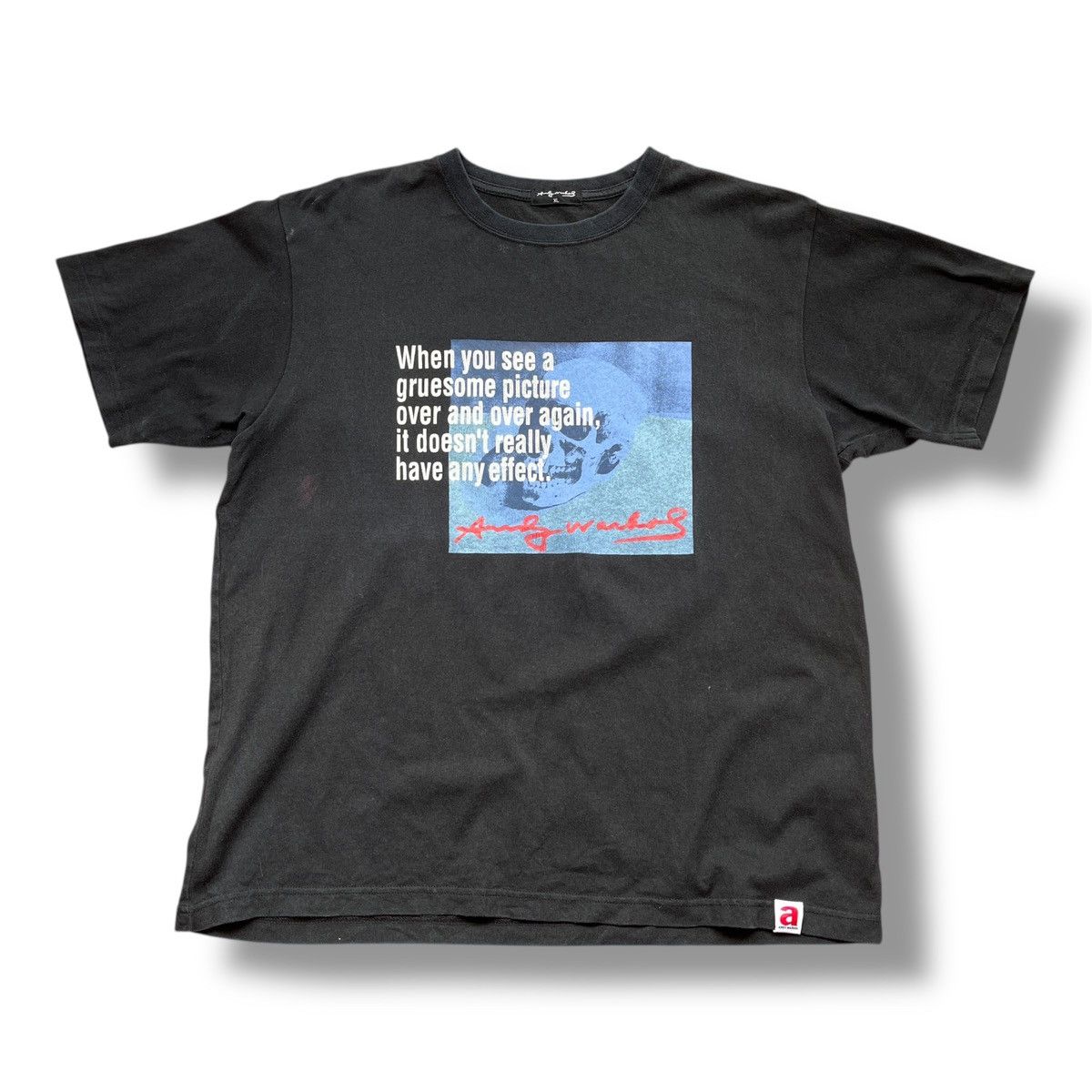 Andy Warhol ANDY WARHOL SKULL FRONT PRINTED TSHIRT UNIQLO Size US XL / EU 56 / 4 - 3 Thumbnail