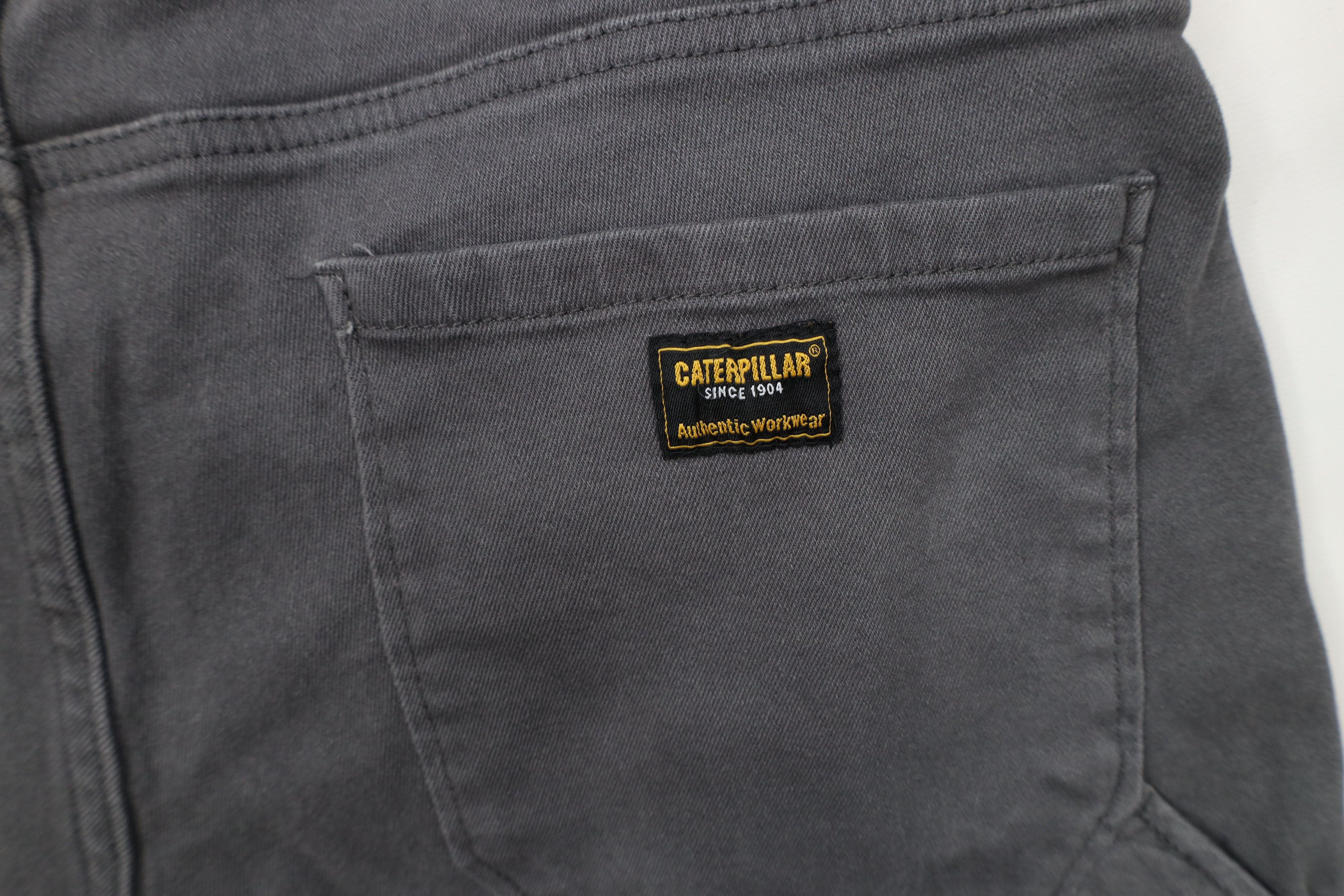 Caterpillar × Vintage Vintage Y2K Cat Caterpillar Double Knee Dungaree Pants Gray Size US 38 / EU 54 - 12 Thumbnail