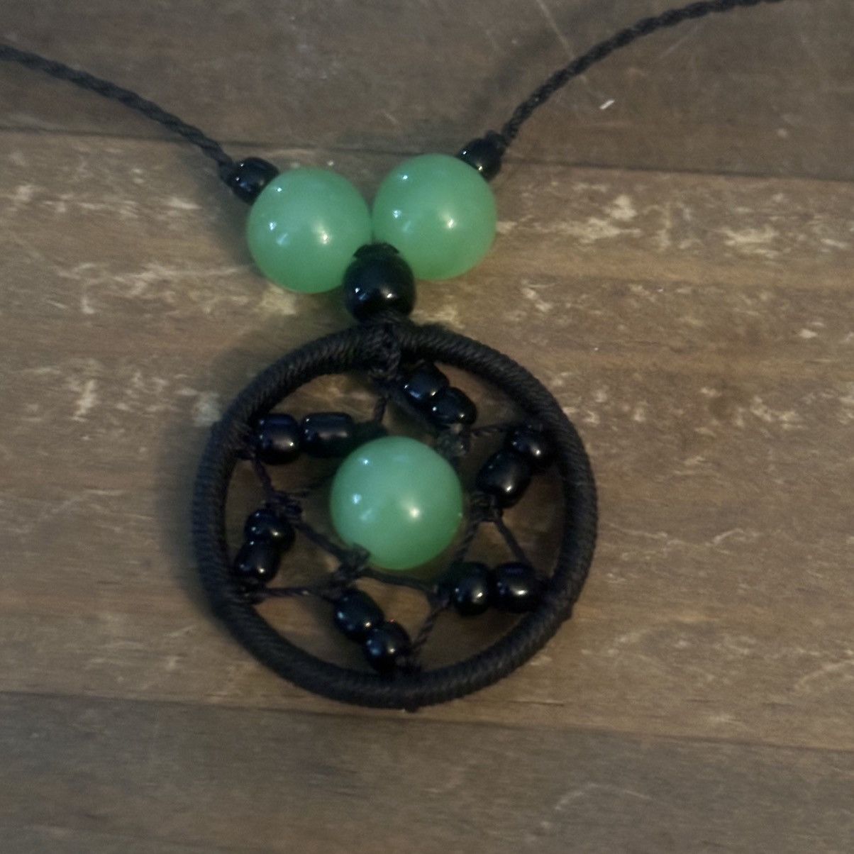 Other Aventurine bead dream catcher pendant cord necklace Size ONE SIZE - 3 Thumbnail