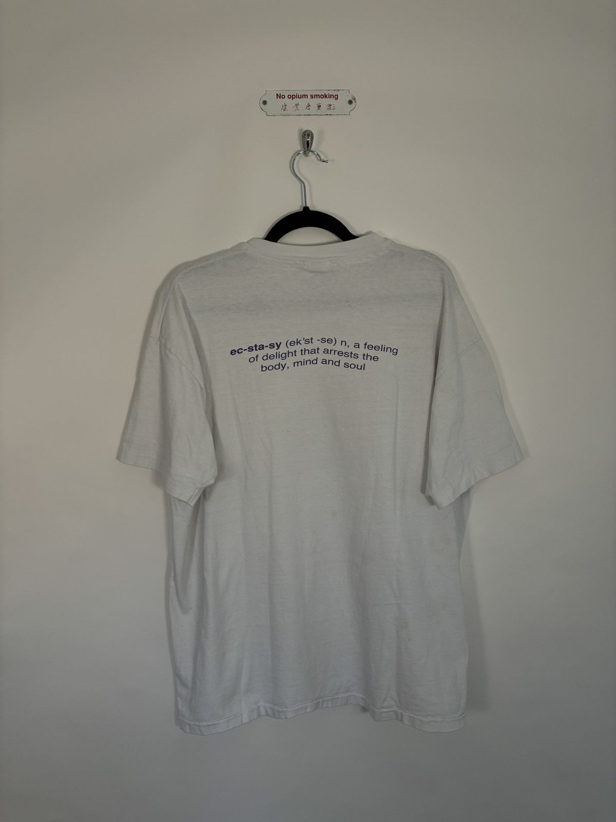 Vintage 🚭VINTAGE ULTIMATE GRAIL🚭"Ecstasy" Raver Tee Size US XL / EU 56 / 4 - 5 Thumbnail