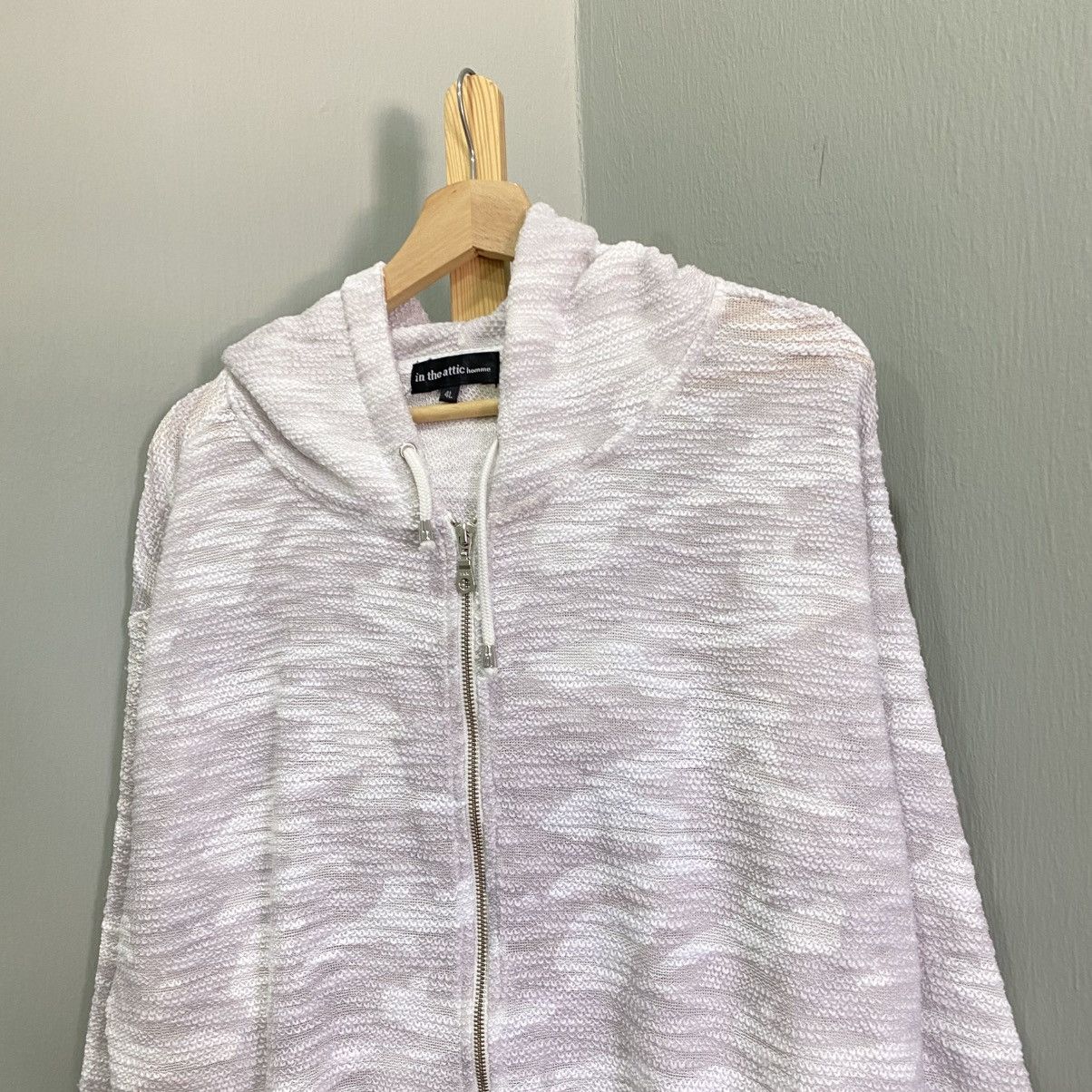 In The Attic Vintage In The Attic Homme Textured Space Dye Zip Up Hoodie Size US XXL / EU 58 / 5 - 3 Thumbnail