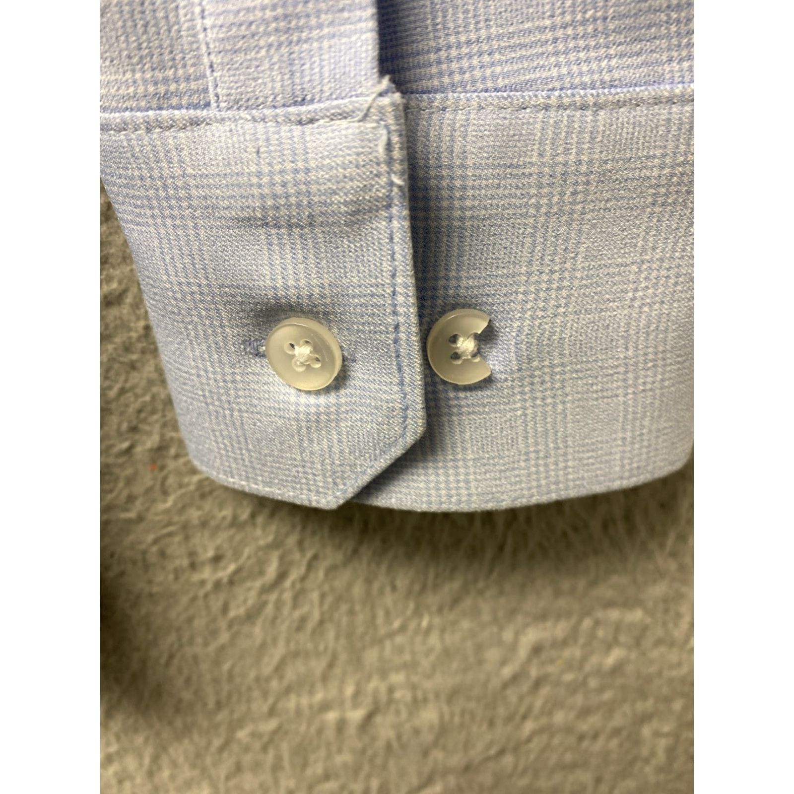 Mizzen+Main Mizzen+Main Button-Up Shirt Mens Large Long Sleeve Fit Blue Plaid /44-87 Button-Down Collar Size US L / EU 52-54 / 3 - 4 Thumbnail