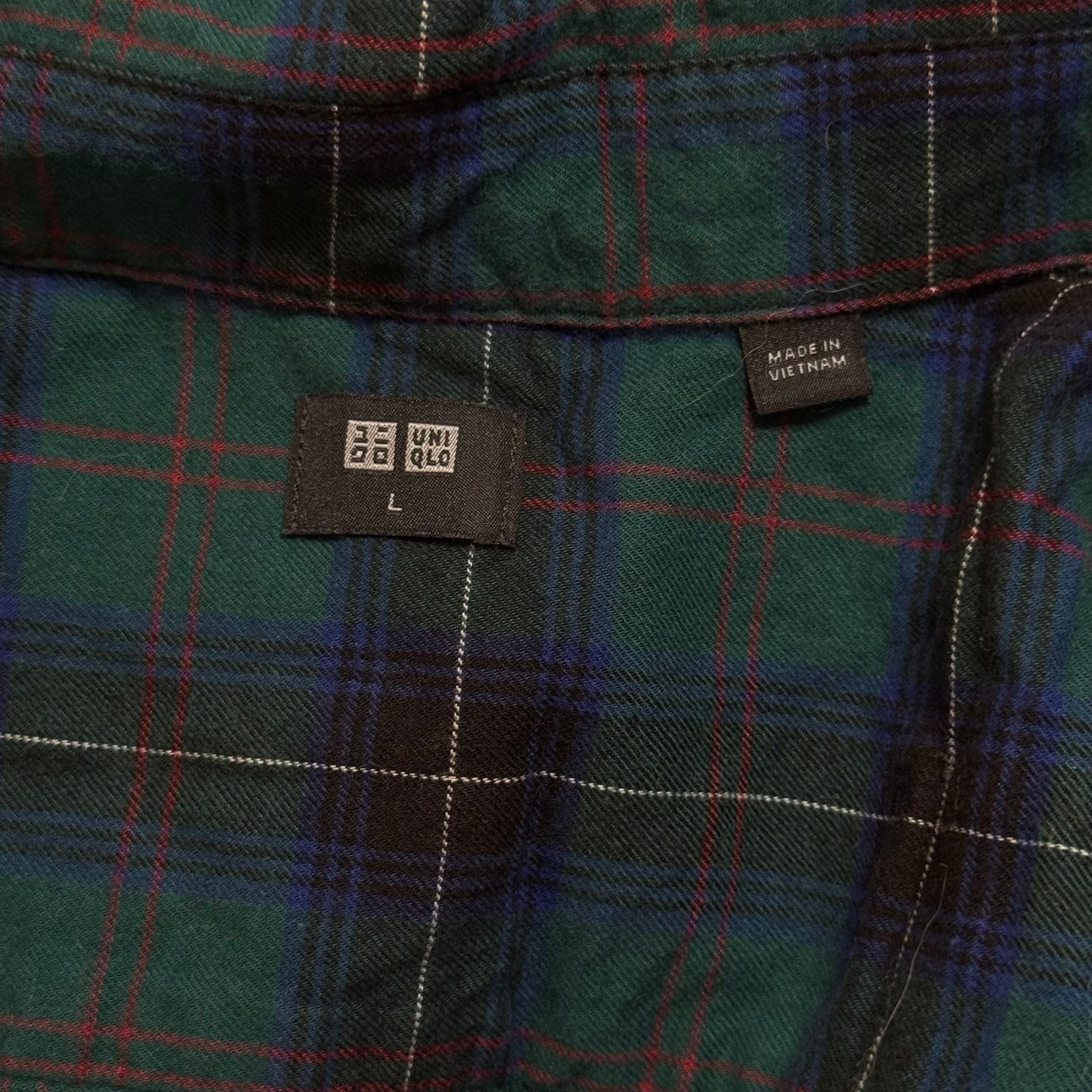 Uniqlo Uniqlo Plaid Button-Down Shirt | Sz L Size L / US 10 / IT 46 - 6 Thumbnail