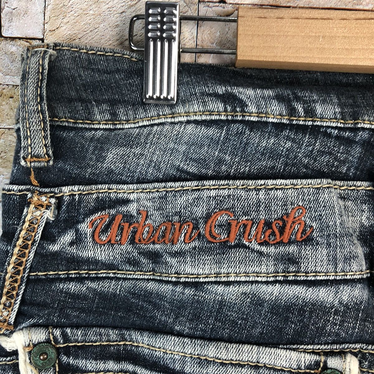 Japanese Brand Urban Crush faded Blue denim Jeans #A996 Size 30" / US 8 / IT 44 - 13 Thumbnail
