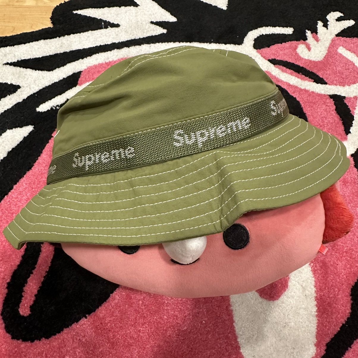 Supreme Supreme Webbing Crusher Hat Olive Green | Grailed