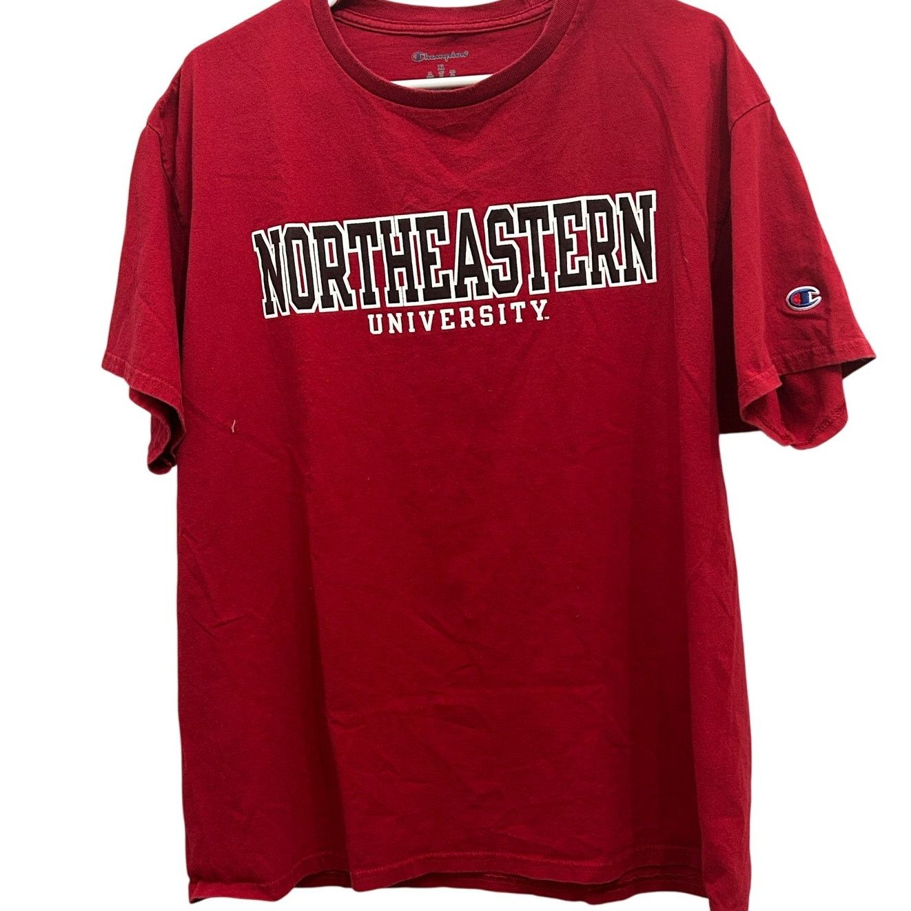 Champion Northeastern University Champion T-Shirt Red Men's XL Size US XL / EU 56 / 4 - 1 Thumbnail