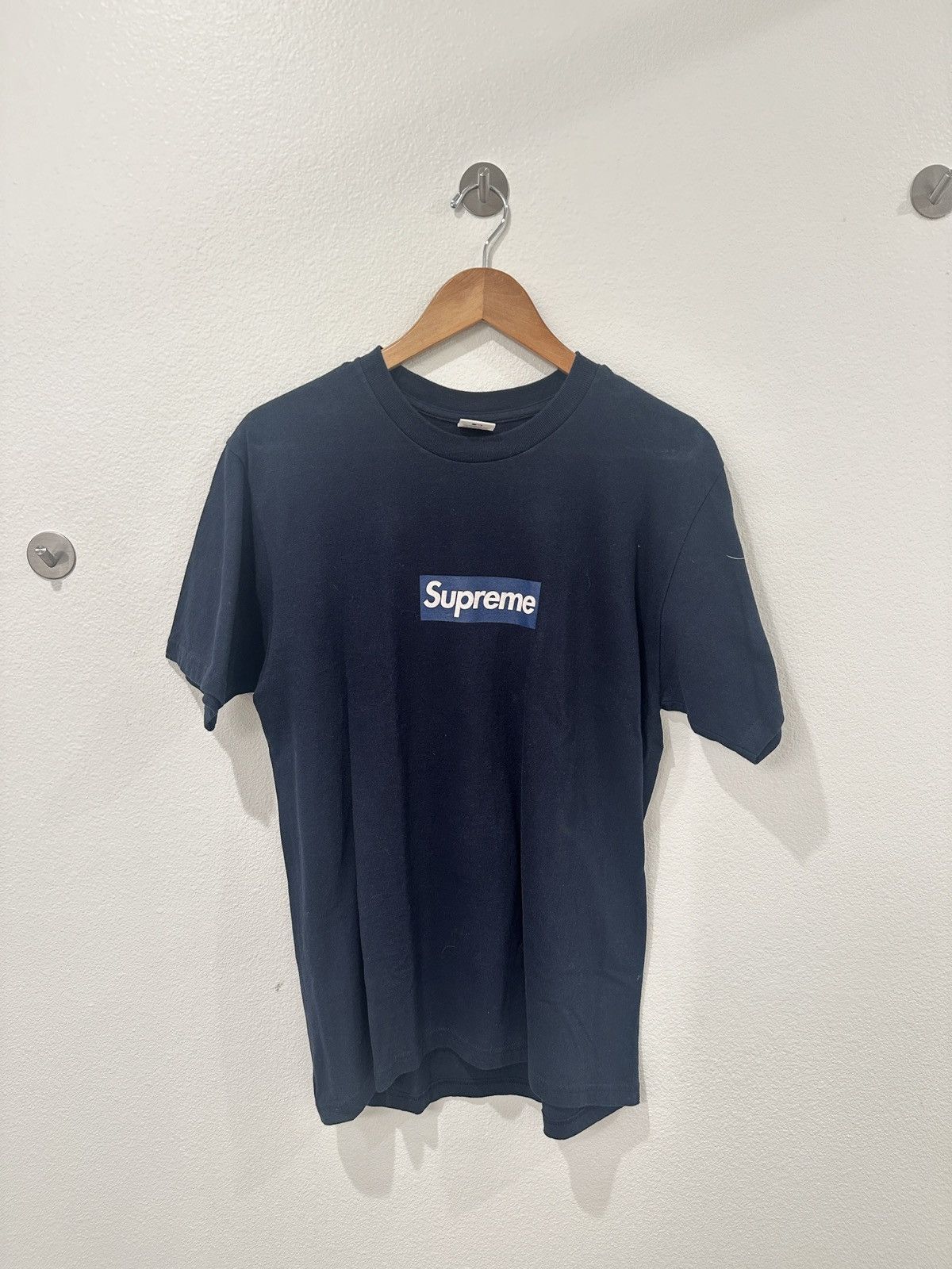 Supreme New York Yankees Box Logo Tee Tops