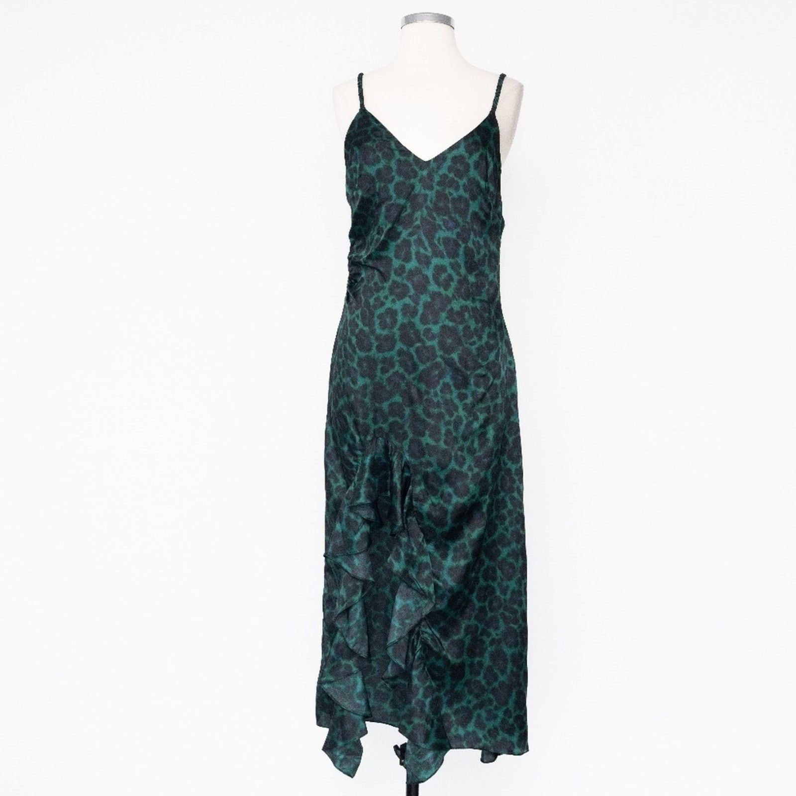 Sandro Sandro. Amazonie Leopard Print Slipdress. Size S / US 4 / IT 40 - 1 Thumbnail