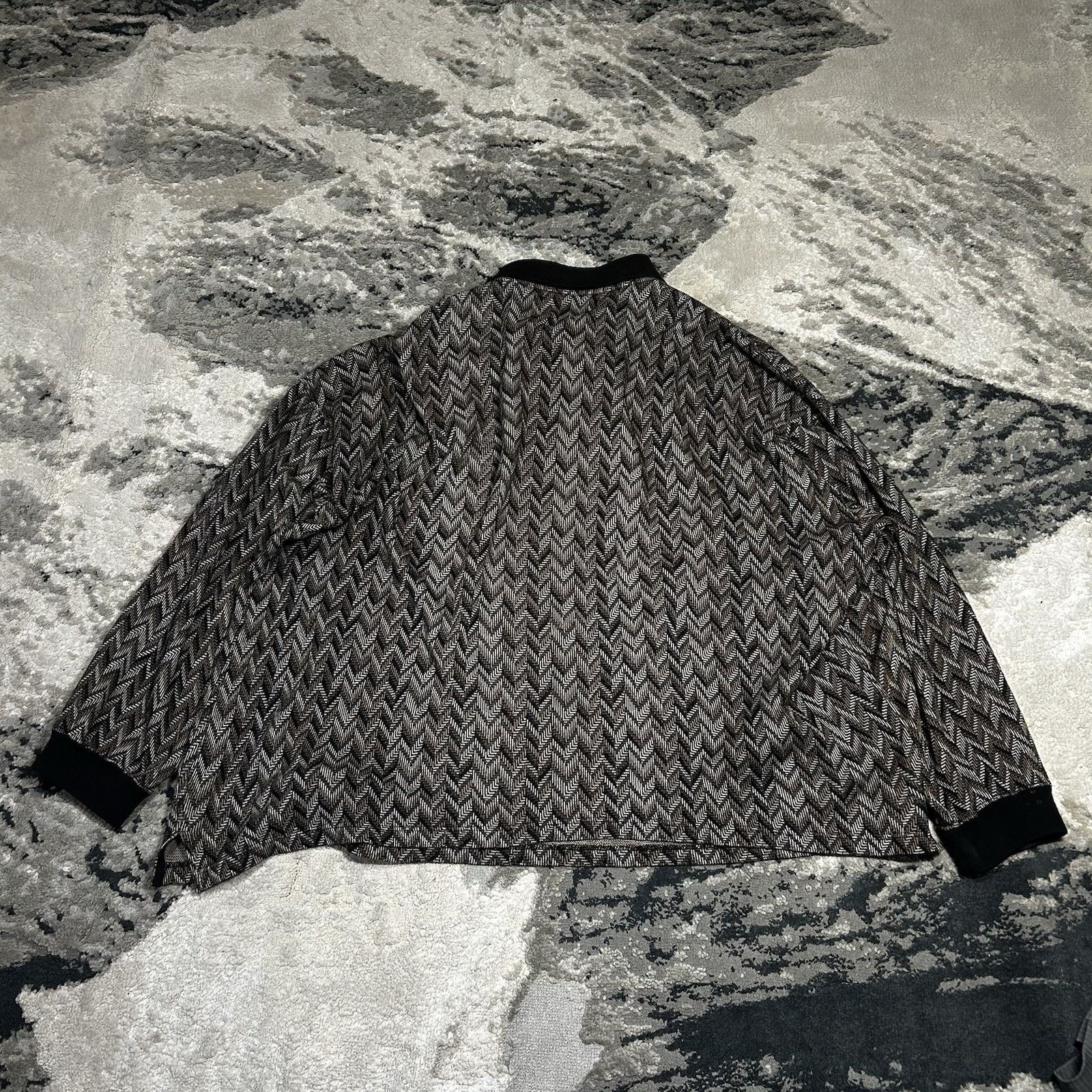 & Other Stories Nino Cerruti Sport Plaid Long Sleeve Polo XL Vintage 90s Size US XL / EU 56 / 4 - 5 Thumbnail