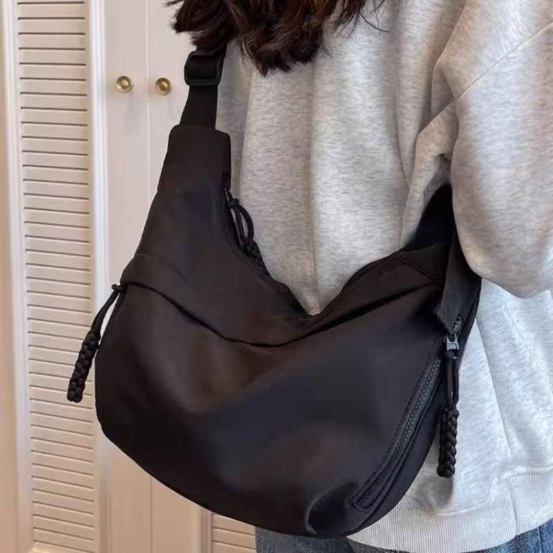 Japanese Brand Black Nylon Hobos Crossbody Bags Size ONE SIZE - 1 Thumbnail