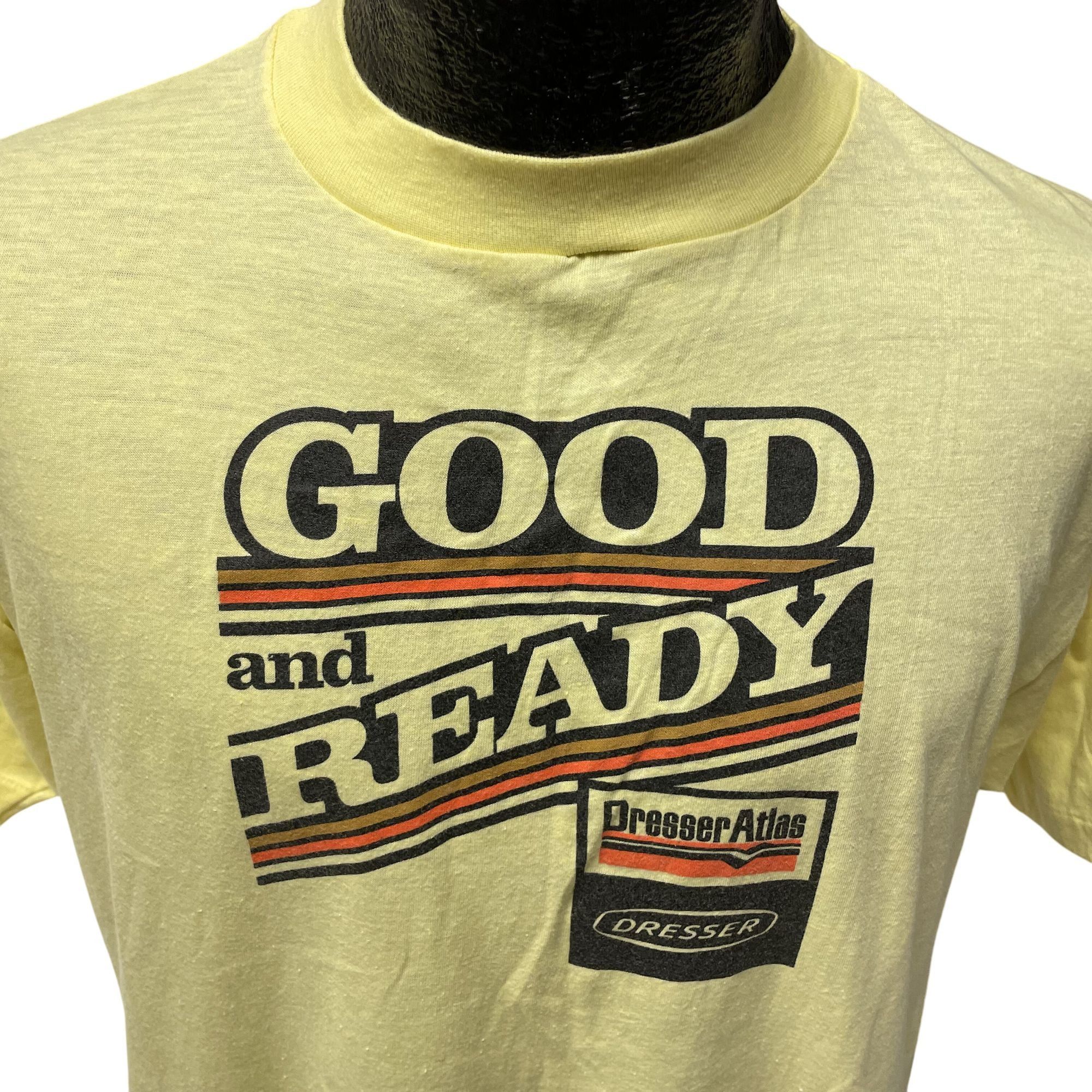 Hanes Vtg Hanes GOOD & READY Dresser Atlas MECHANIC OIL T Shirt Size US XL / EU 56 / 4 - 3 Thumbnail