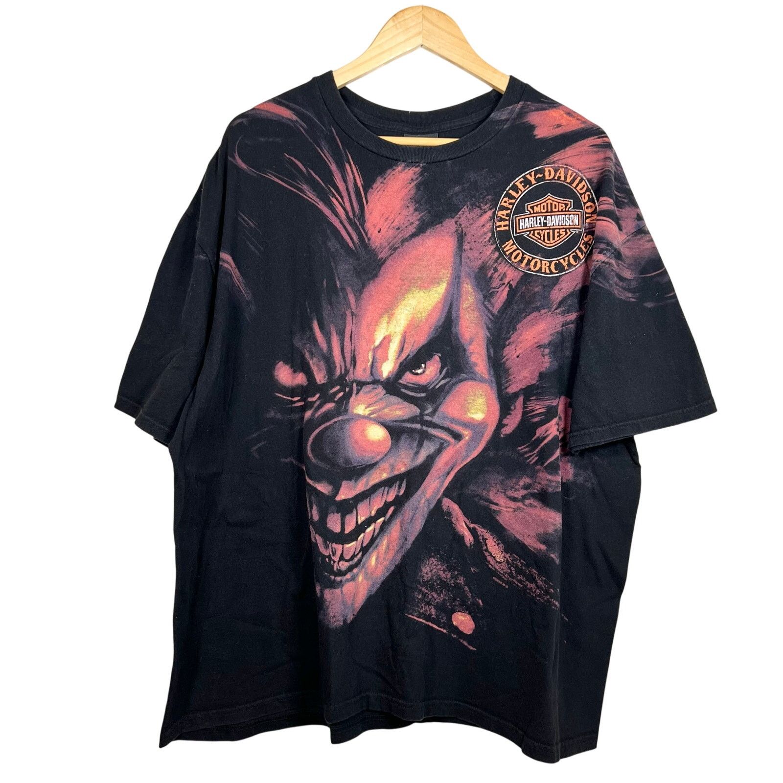 Harley Davidson Harley Davidson Clown Black Shirt Oklahoma City XXL 25x31 Size US XXL / EU 58 / 5 - 1 Thumbnail