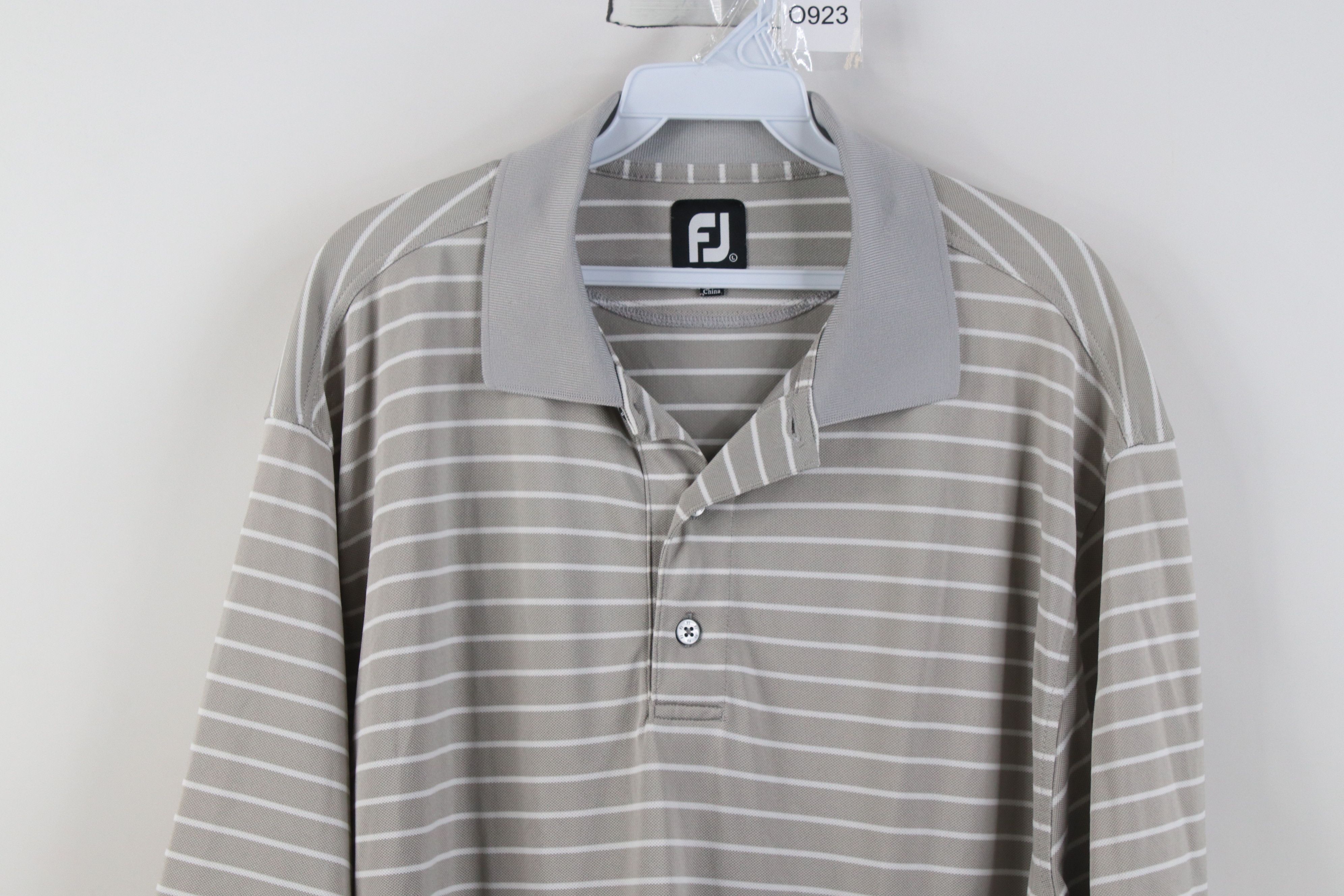 Footjoy FootJoy Embroidered Knit Collared Golf Polo Shirt Gray Size US L / EU 52-54 / 3 - 2 Thumbnail