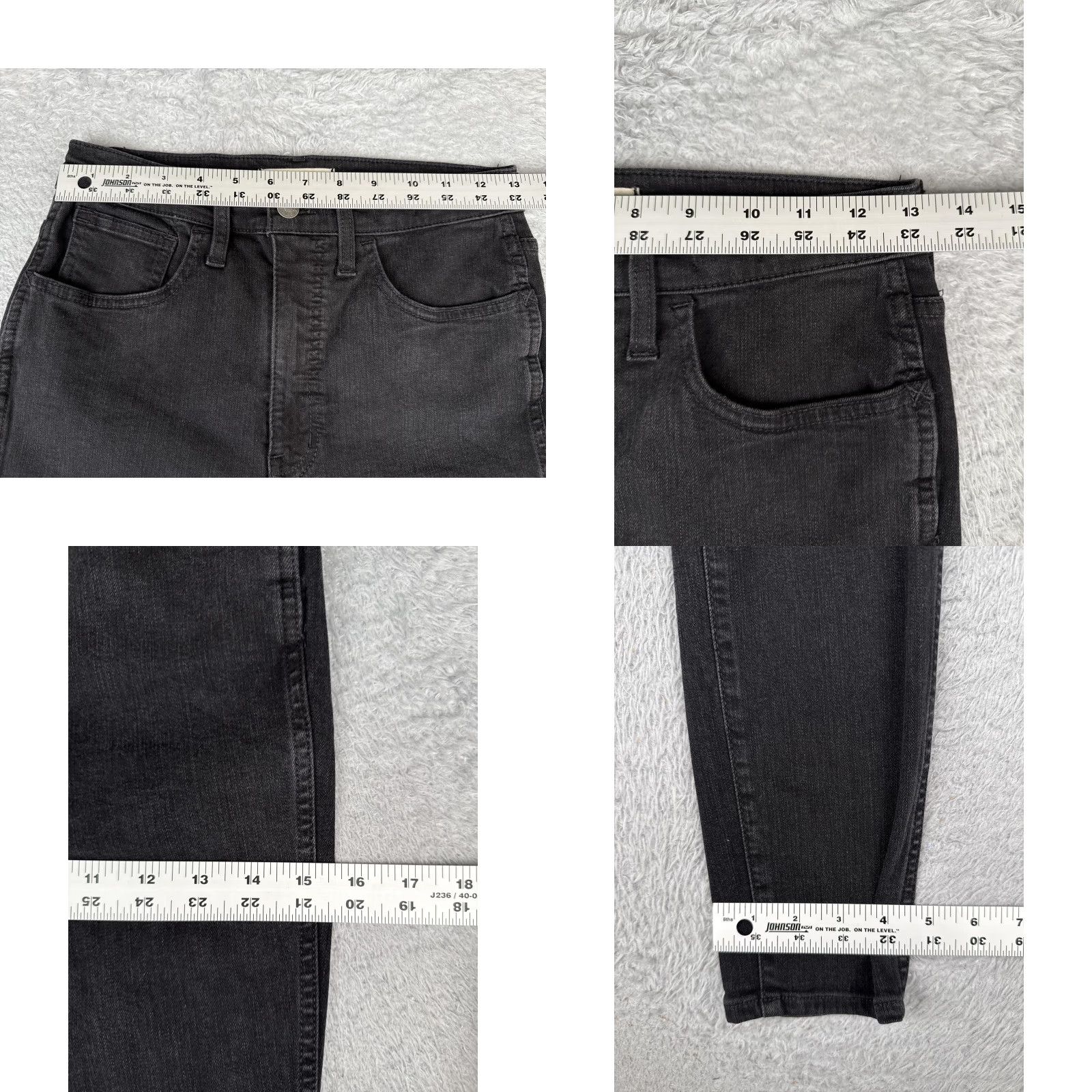 Madewell Madewell Jeans Womens 27 Black 10" Roadtripper High Rise Skinny Distressed Knee Jeans Size 27" / US 4 / IT 40 - 9 Thumbnail