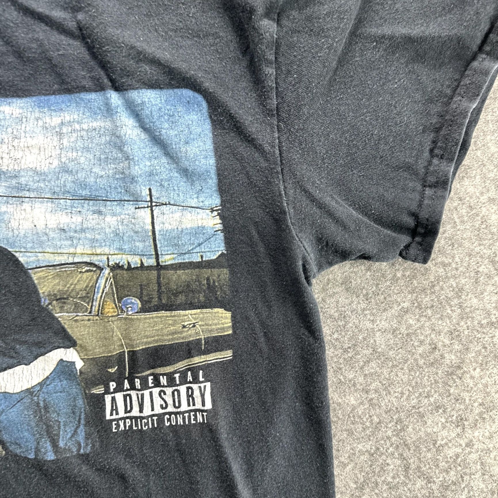 Vintage VINTAGE Ice Cube Shirt Hip Hop Graphic Tee Mens Small Black Crew Neck Parental Advisory 90s Concert Style Size US S / EU 44-46 / 1 - 6 Thumbnail